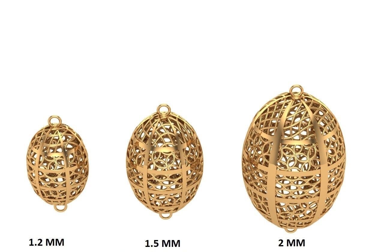 Jewelry three gold plated rings 3D print model_24