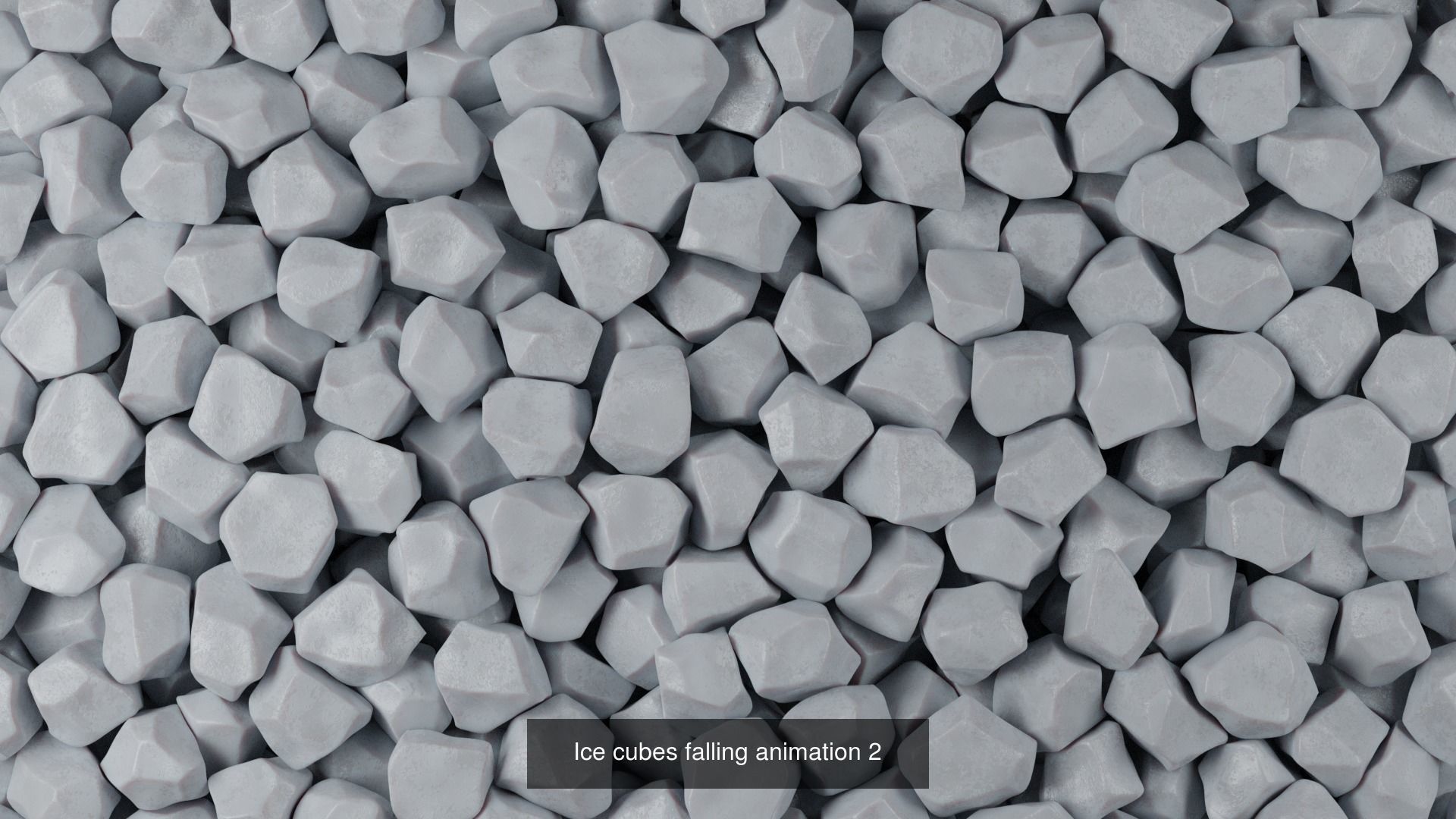 Ice cubes falling animation pack 3D Model Collection_10