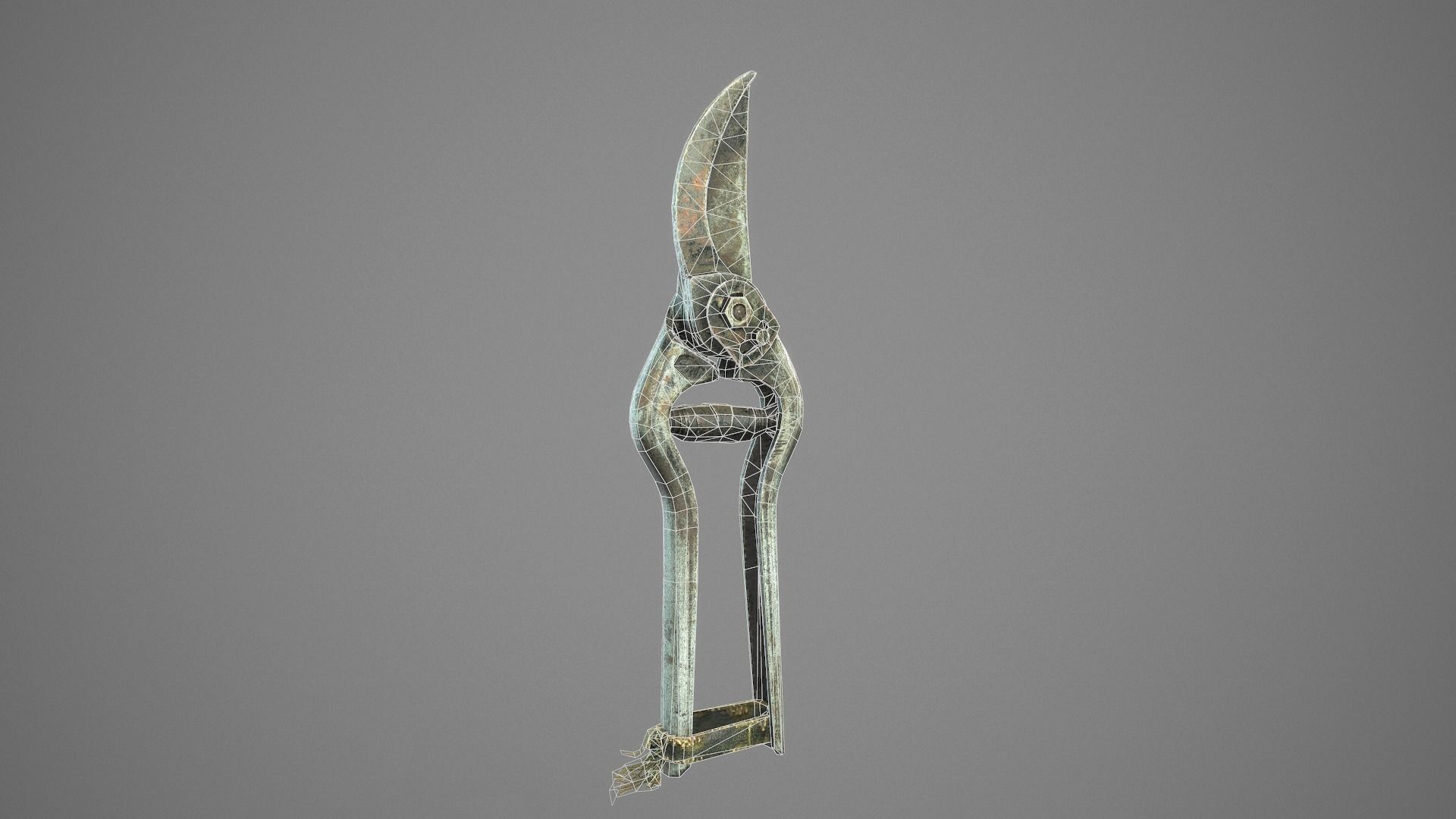Old Pruner Low-poly 3D model_11