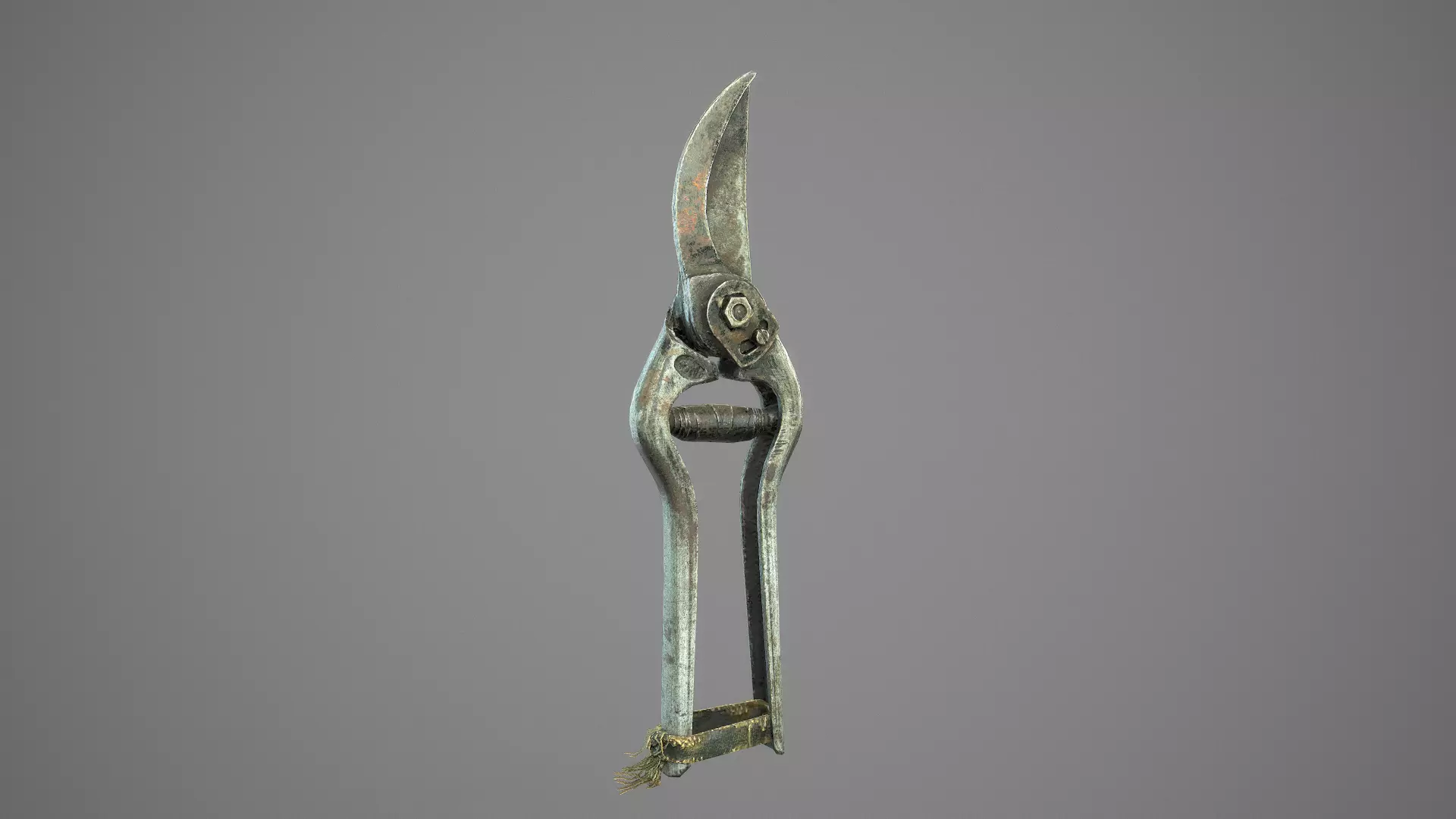 Old Pruner Low-poly 3D model_0