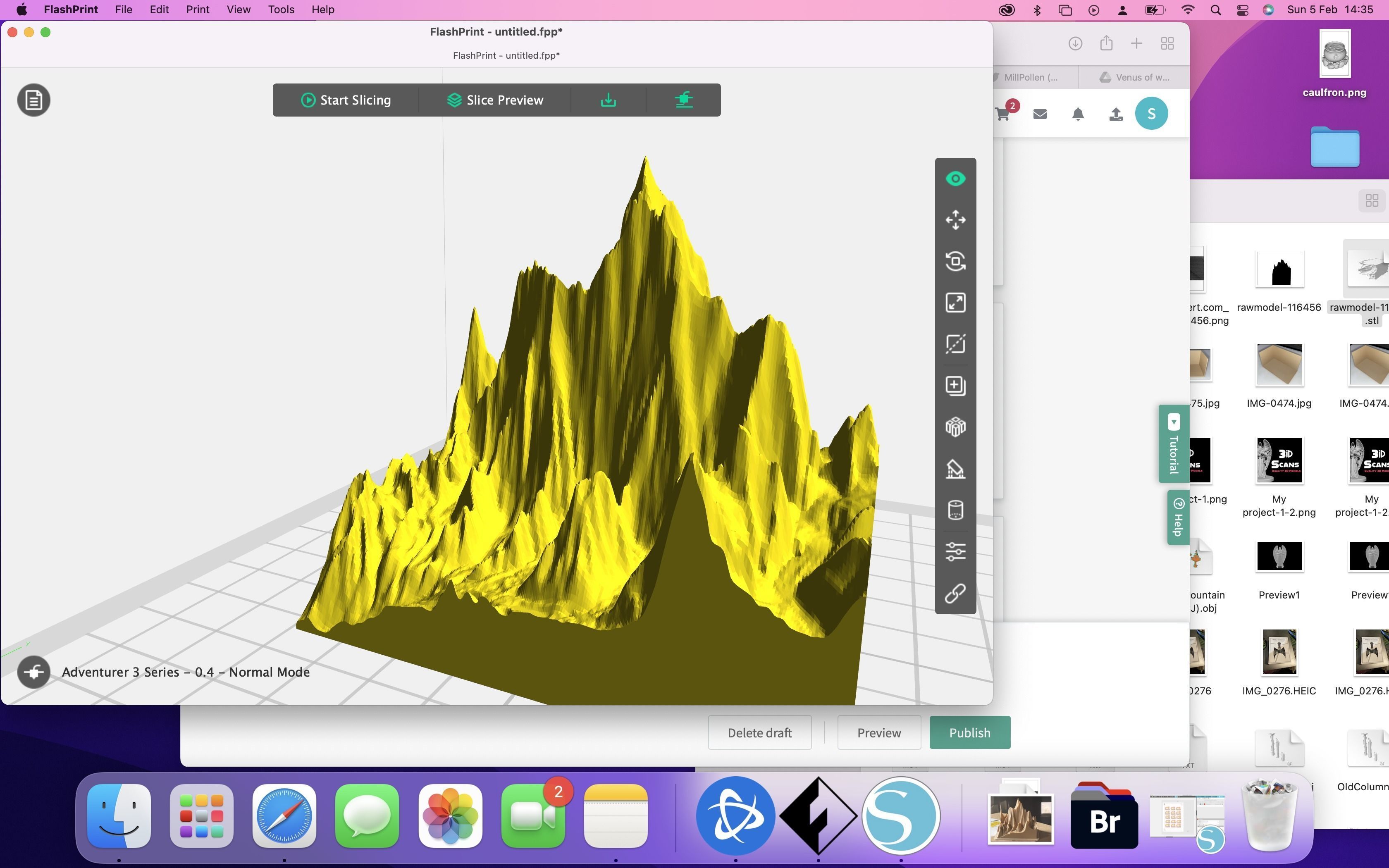 Mt Everest  3D print model_3