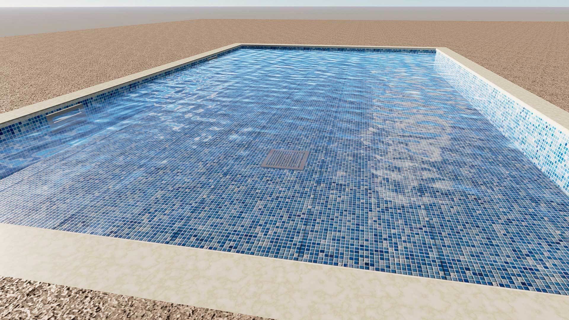 Rectangular Swimming Pools 3D model_2