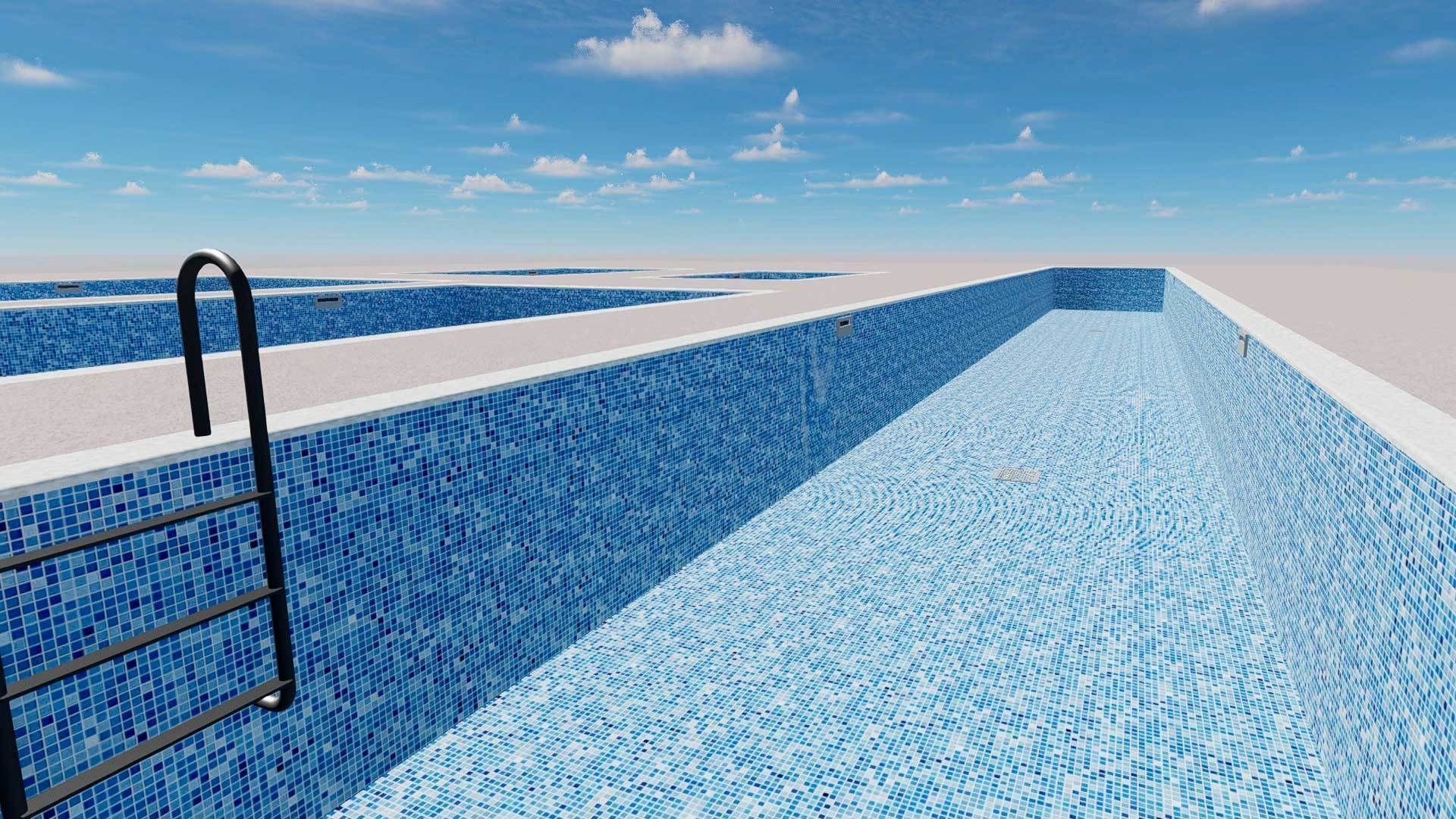 Rectangular Swimming Pools 3D model_4