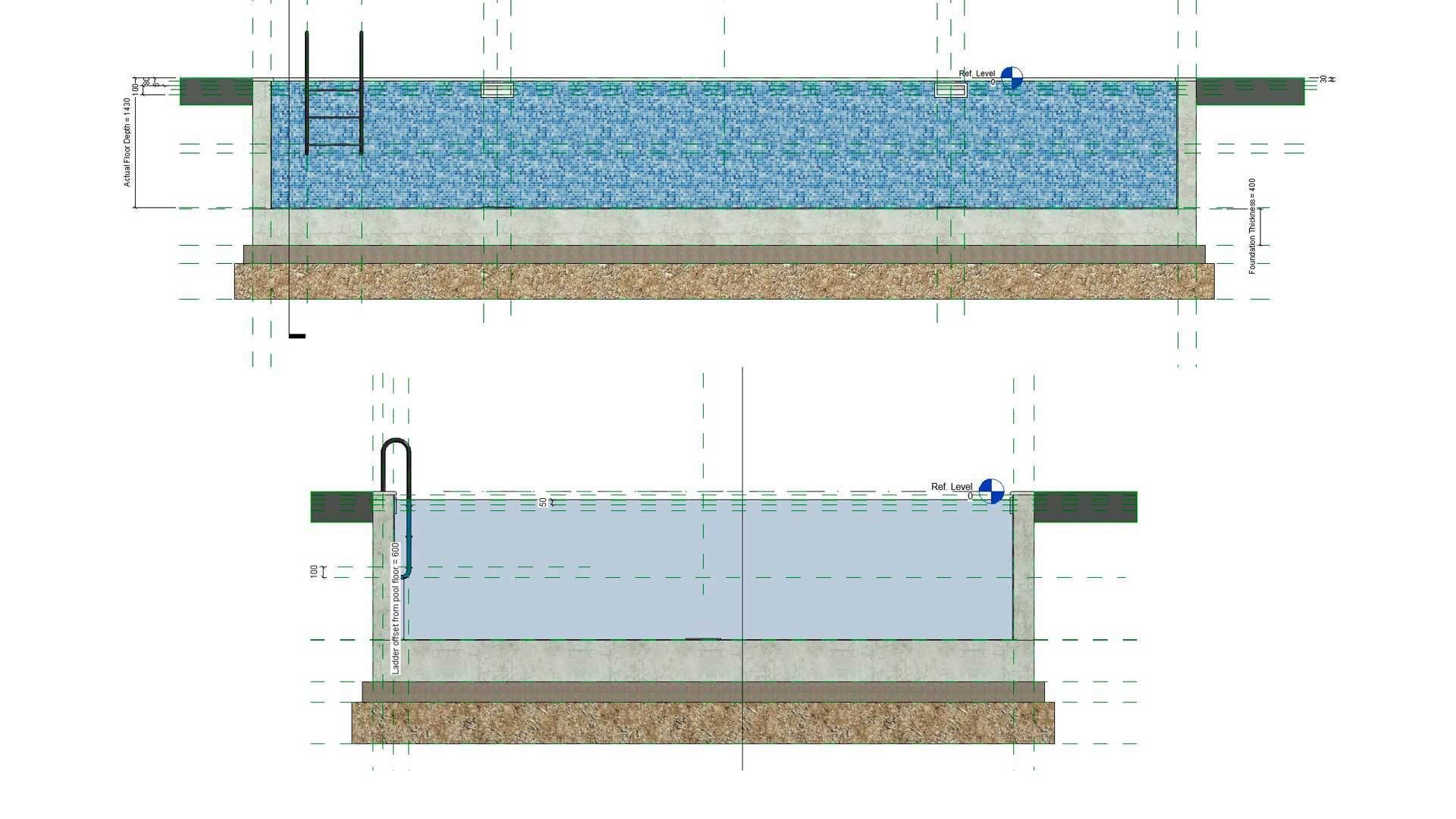 Rectangular Swimming Pools 3D model_8