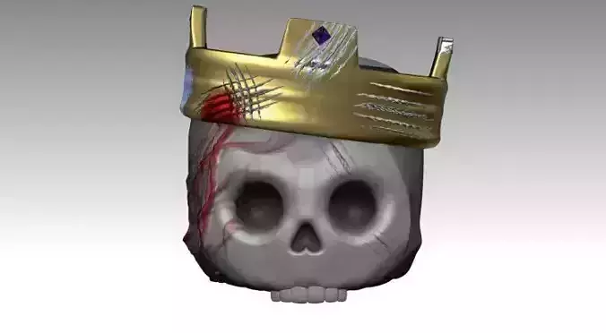King Skull 3D print model