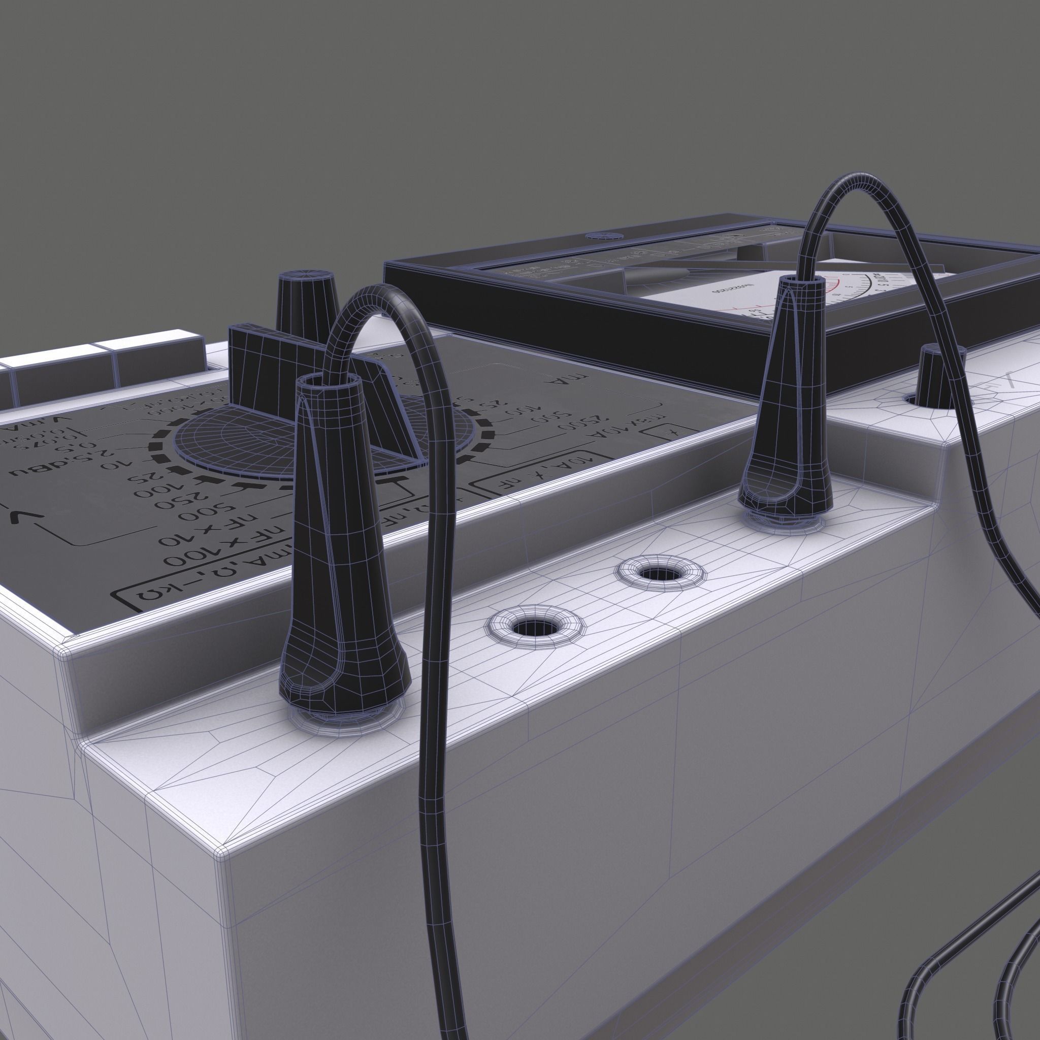 Arrow multimeter Low-poly 3D model_5