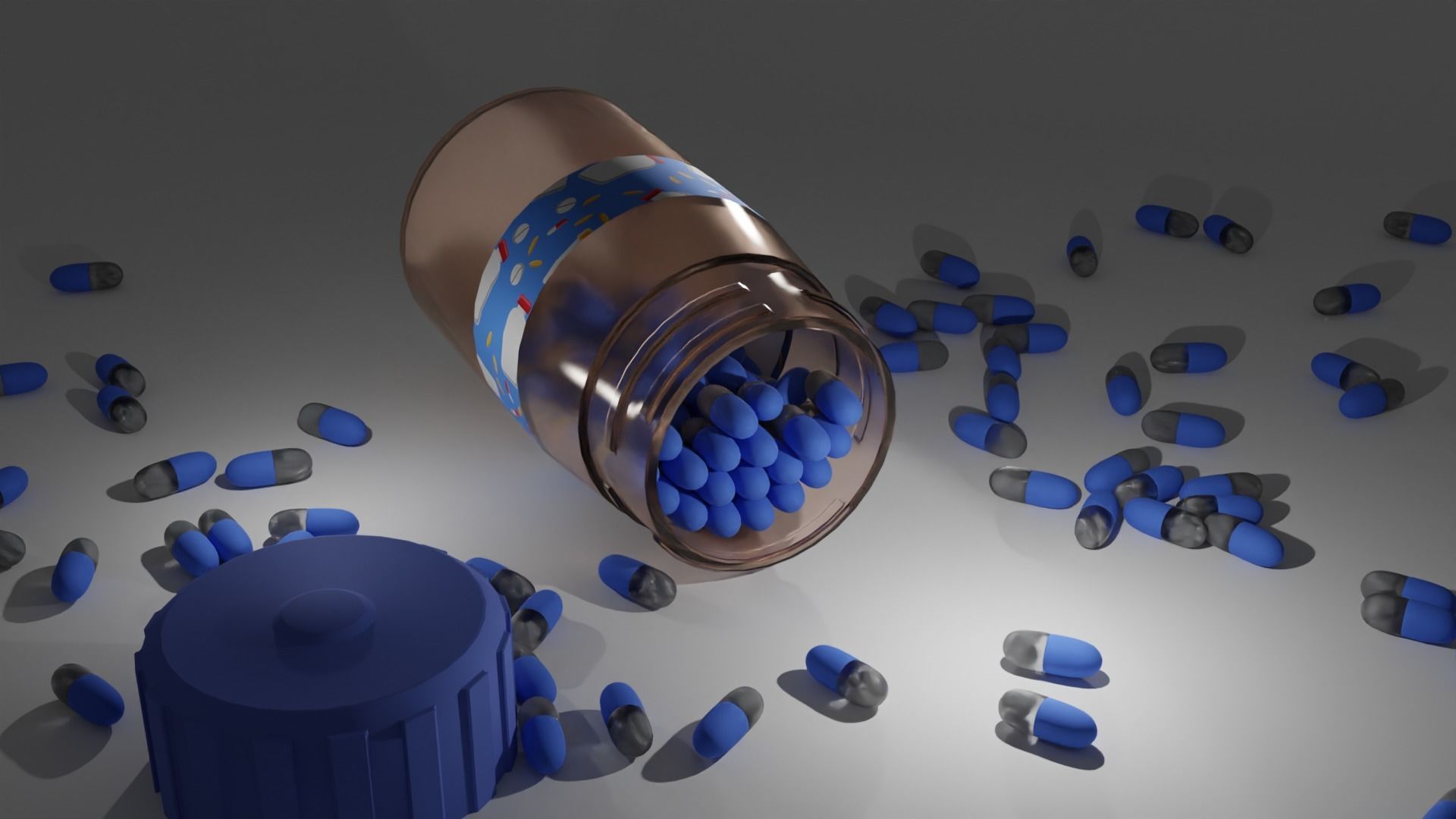 Pill packaging 3D model_8