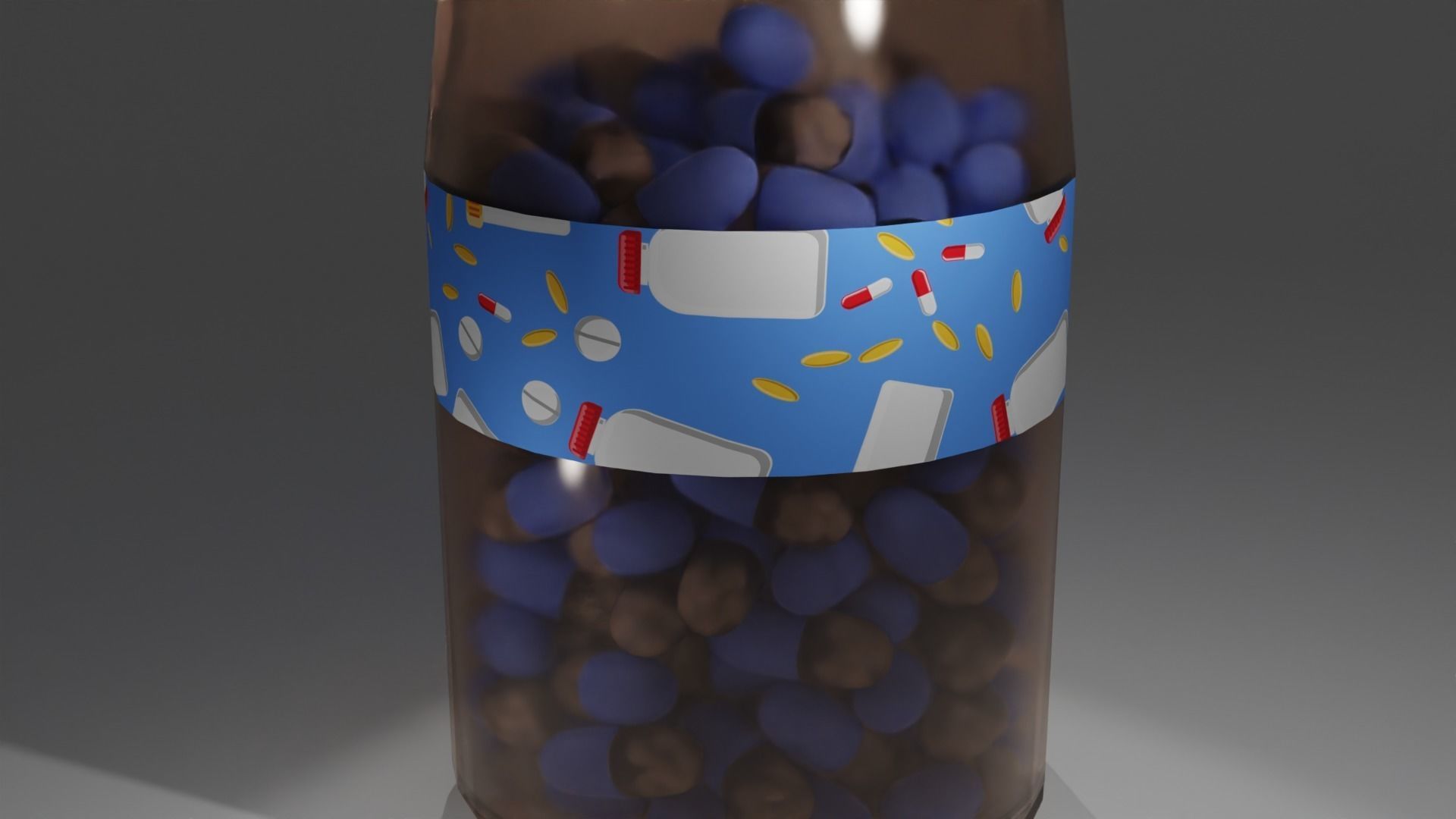 Pill packaging 3D model_4