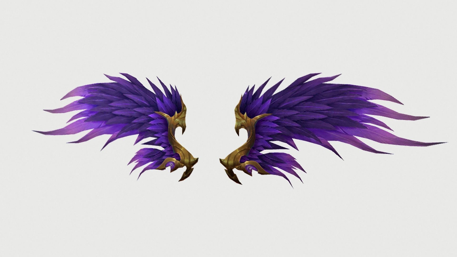 Futuristic Wing Low-poly 3D model_6