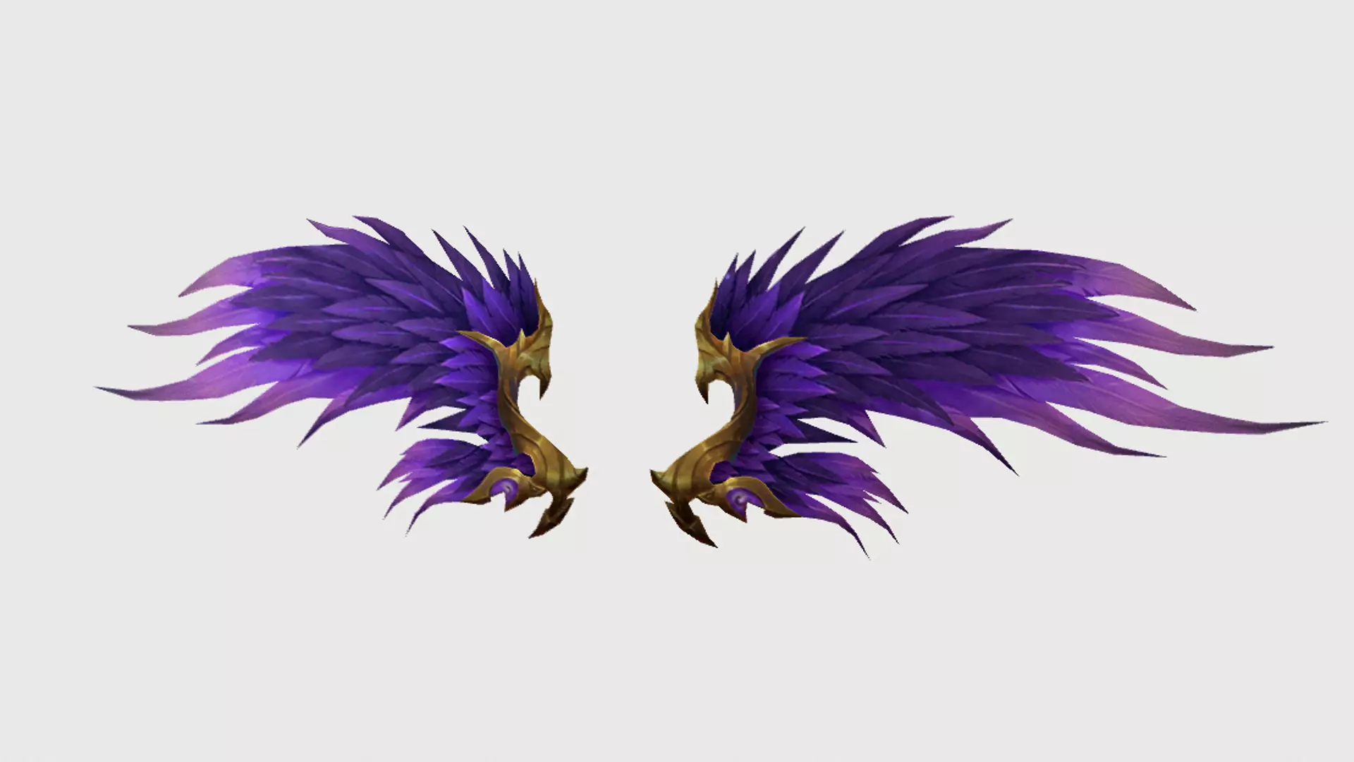 Futuristic Wing Low-poly 3D model_0