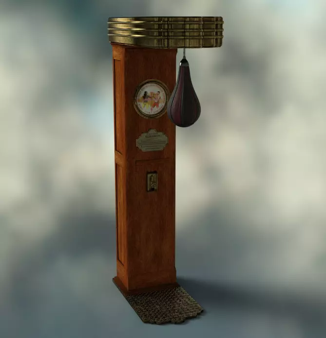 Punching Bag 3D model_0