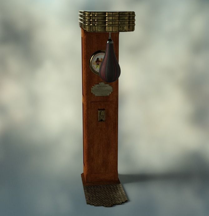 Punching Bag 3D model_1