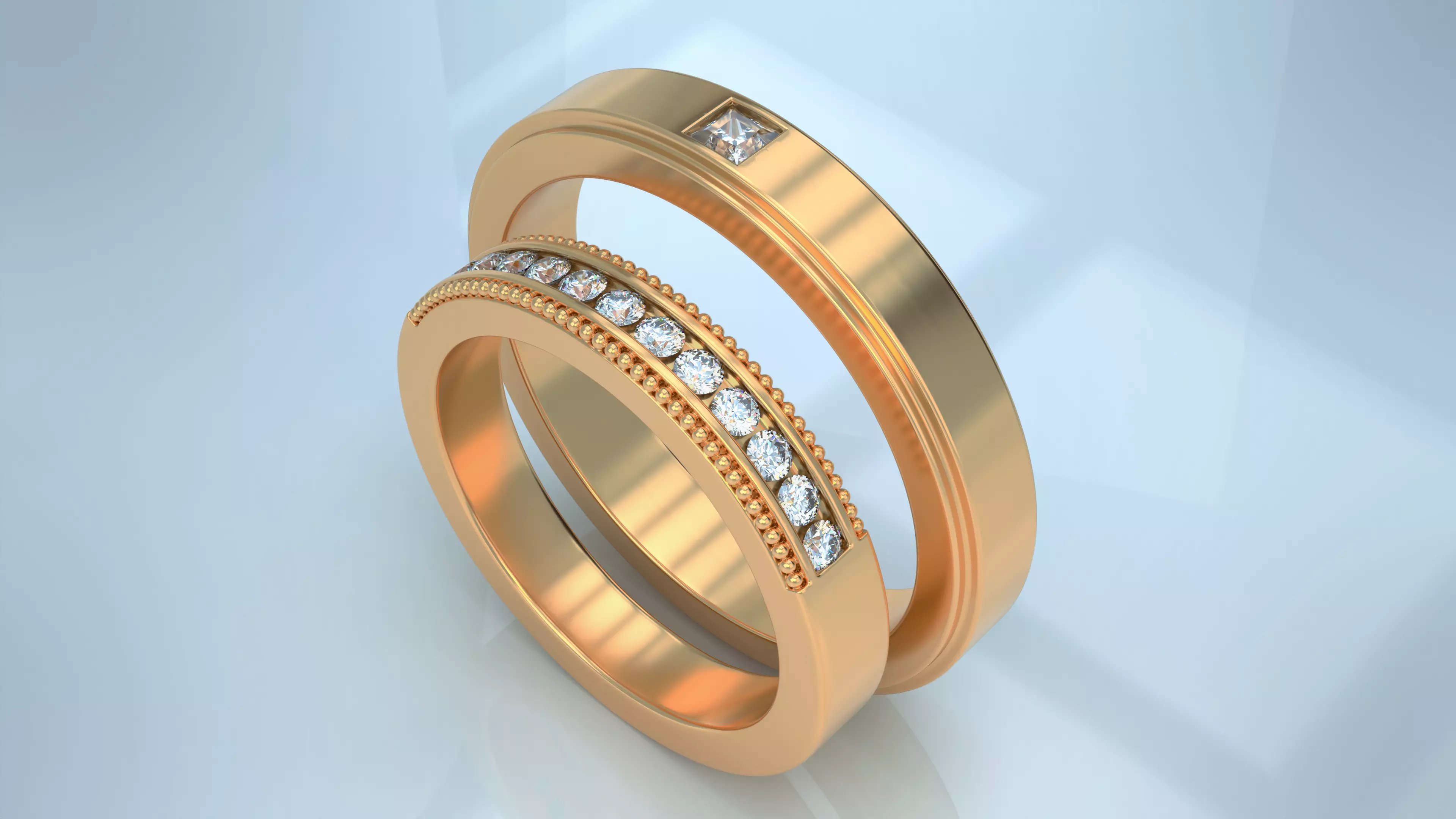 Wedding band 1 3D print model_0