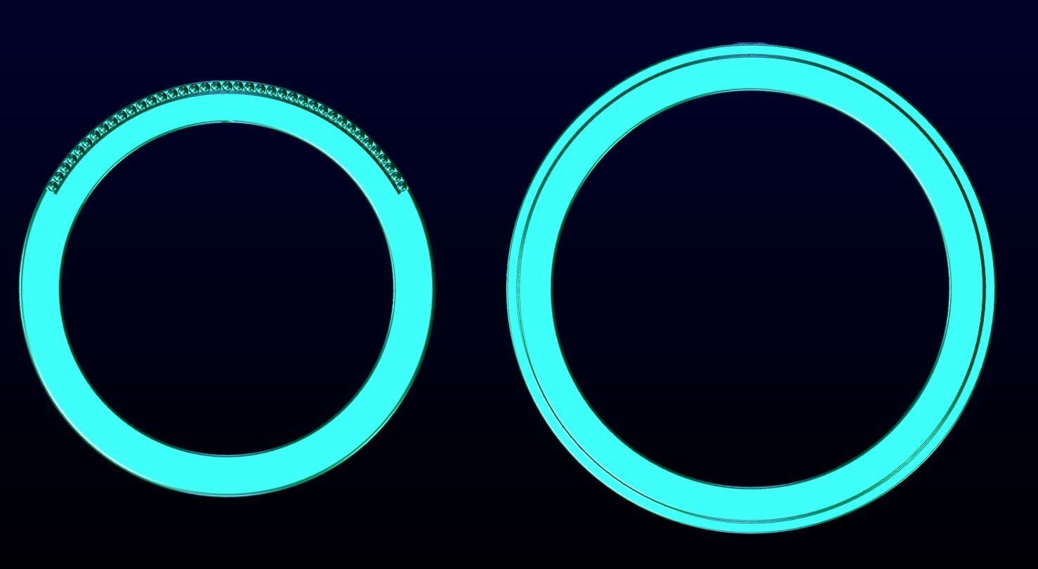 Wedding band 1 3D print model_1