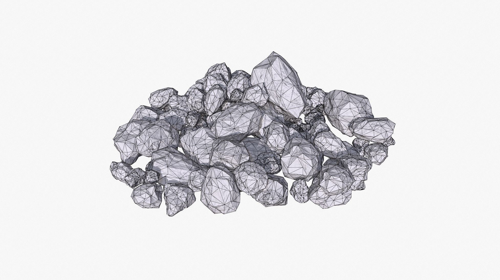 Golden Nugget PBR Low-poly 3D model_6