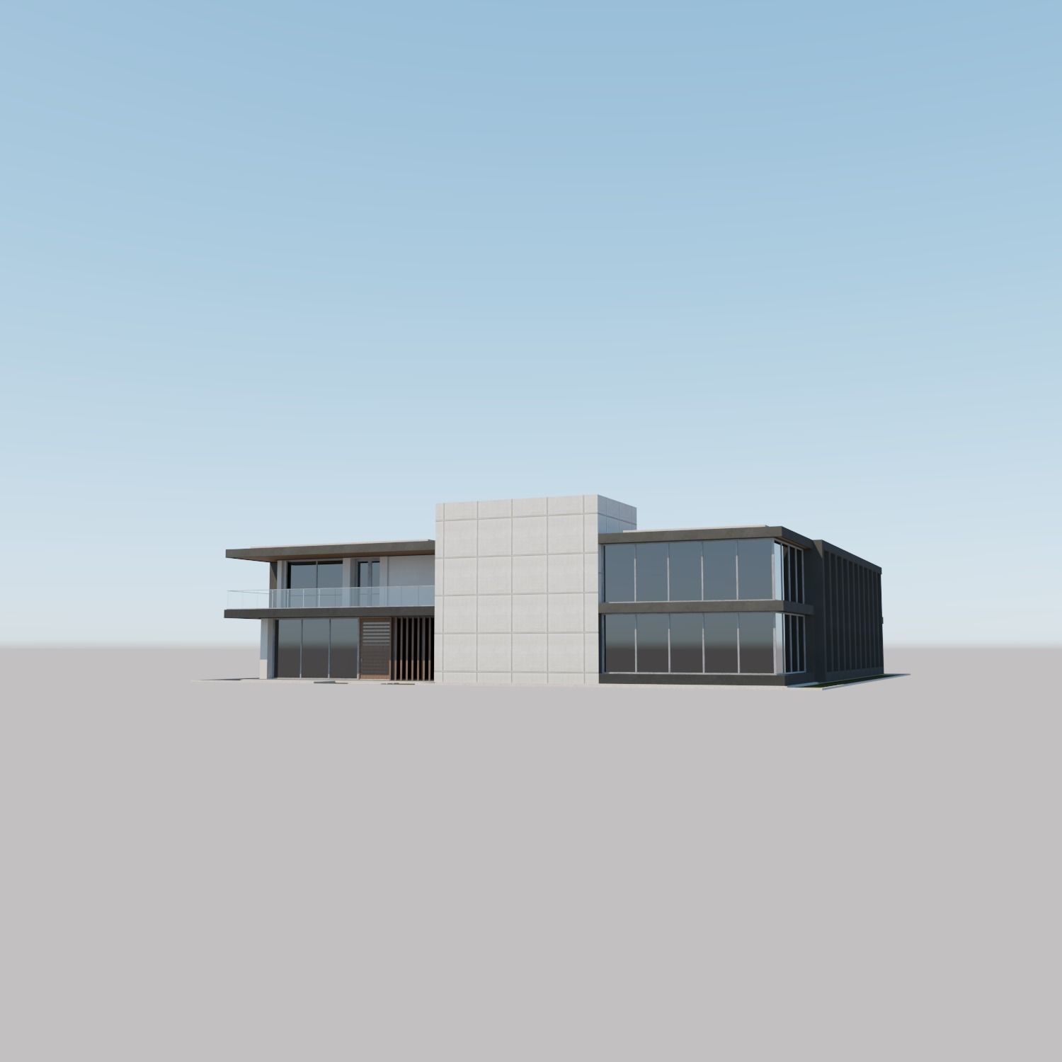 Contemporary House 07 by THREEDEE INC Low-poly 3D model_5