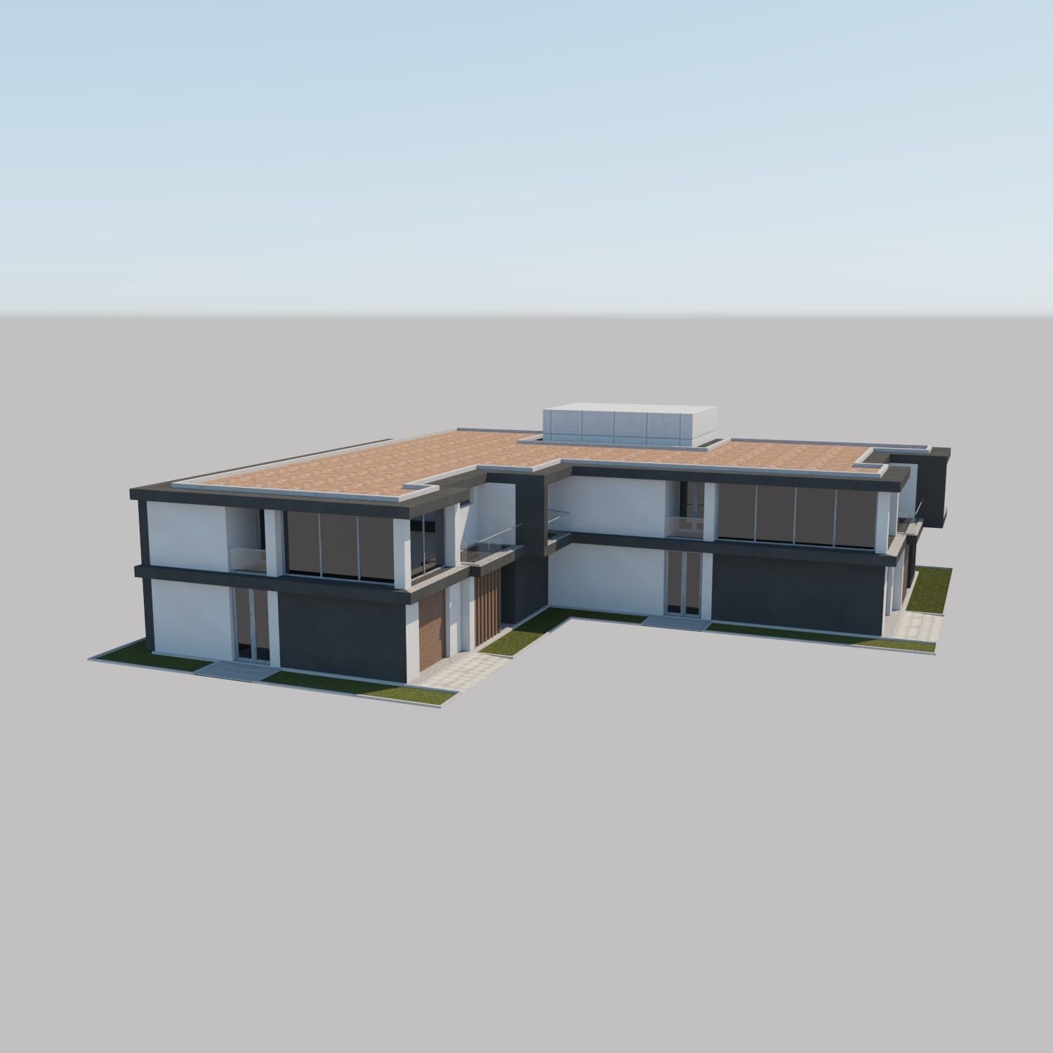 Contemporary House 07 by THREEDEE INC Low-poly 3D model_9