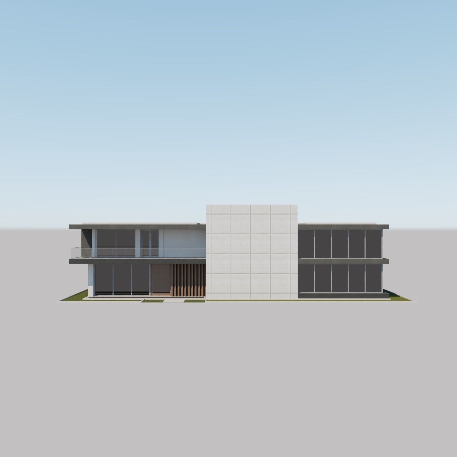 Contemporary House 07 by THREEDEE INC Low-poly 3D model_7