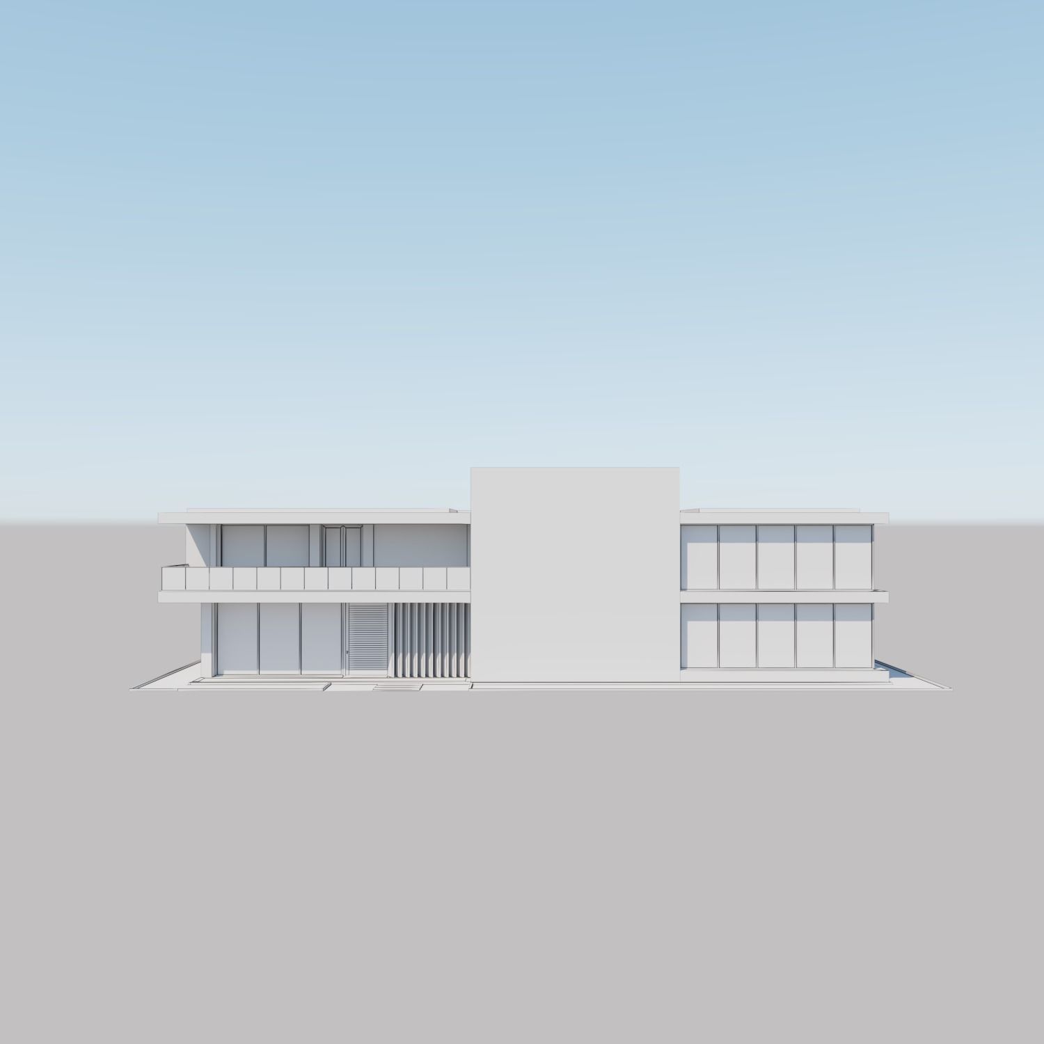 Contemporary House 07 by THREEDEE INC Low-poly 3D model_6