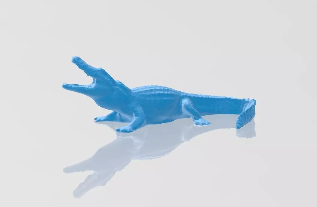 Realistic Alligator 3D Model toy crocodile Free 3D print model_0