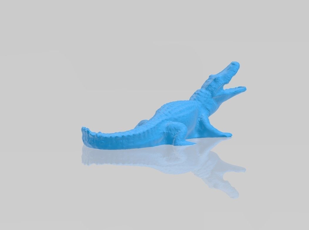 Realistic Alligator 3D Model toy crocodile Free 3D print model_2