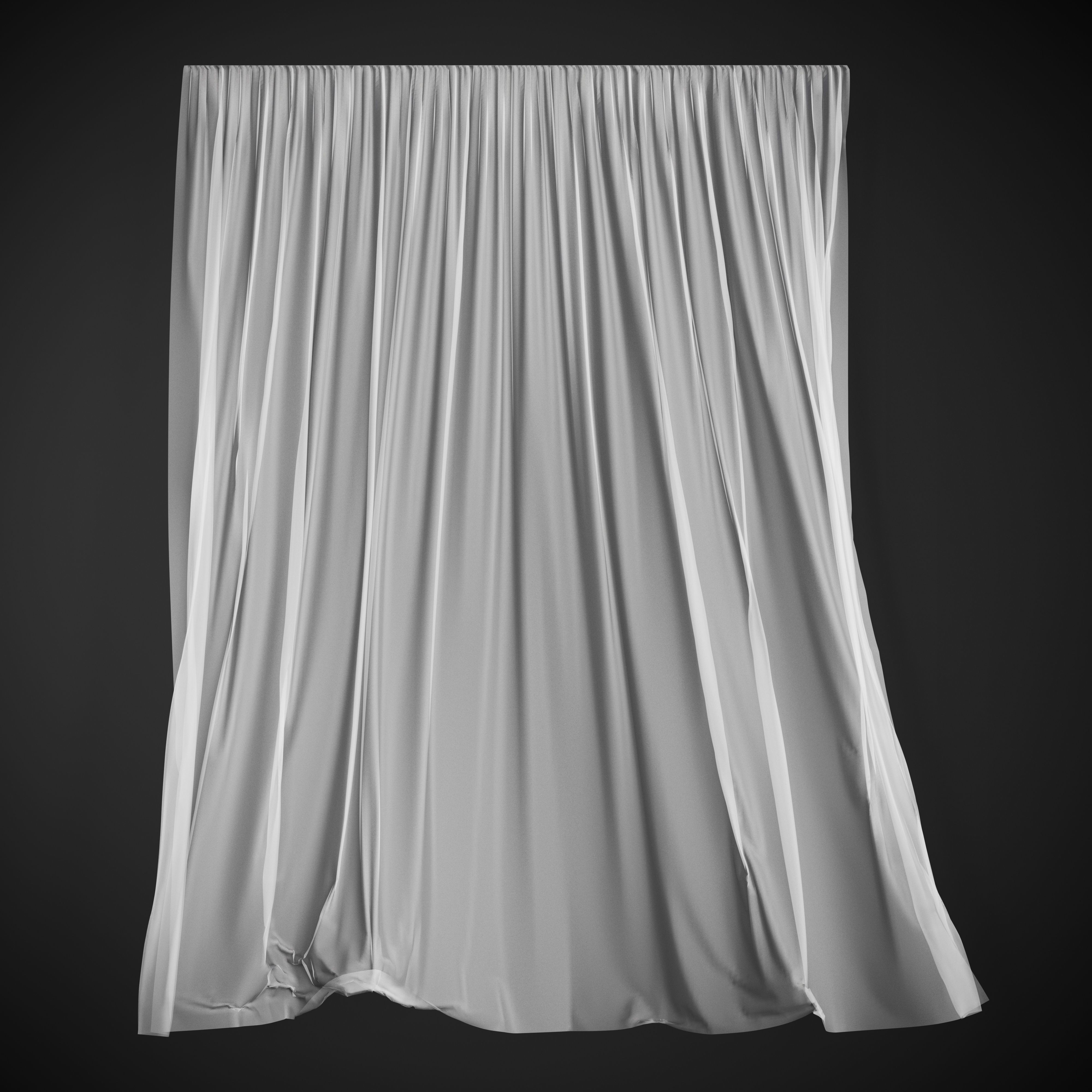 Curtains curtain 3D model_10