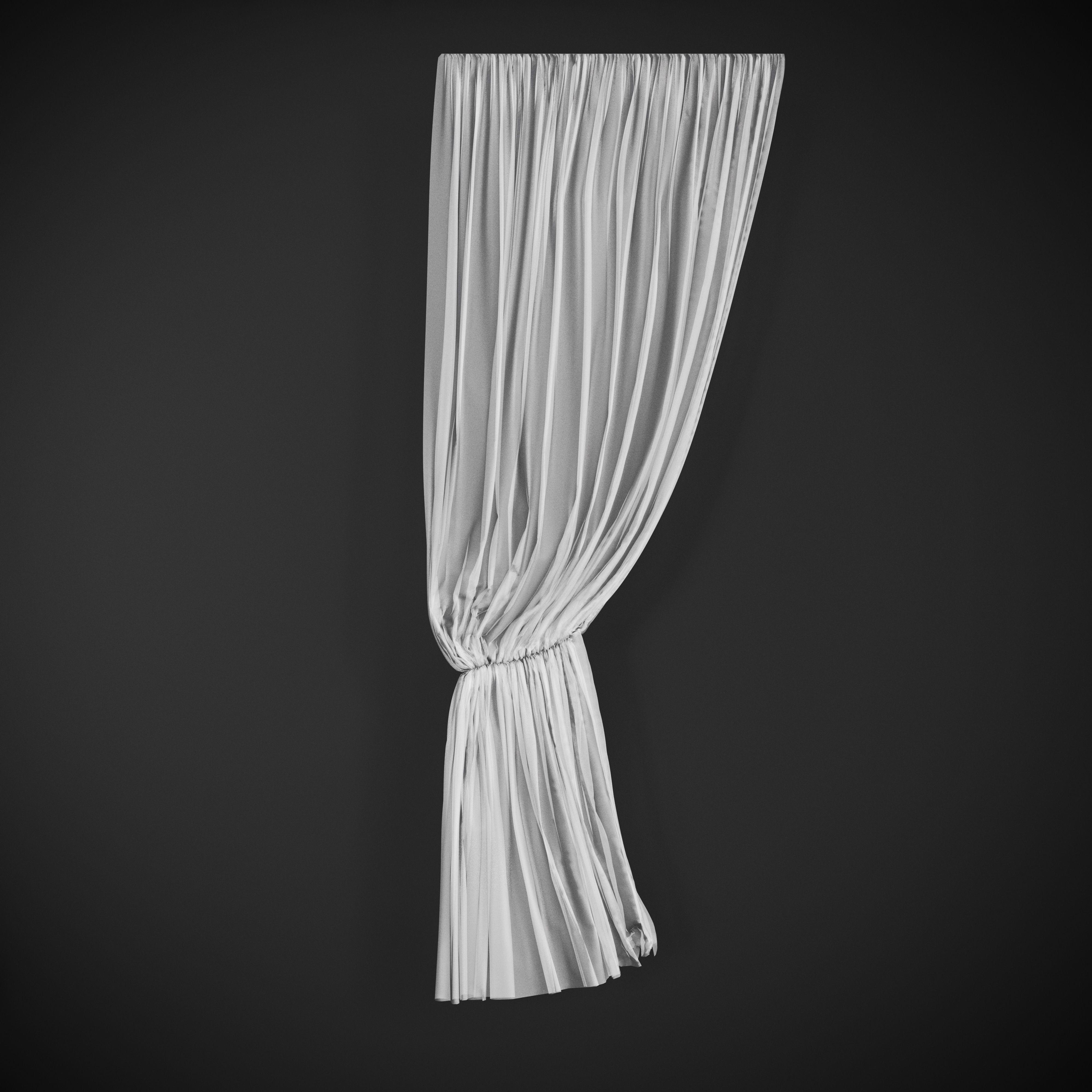 Curtains curtain 3D model_4