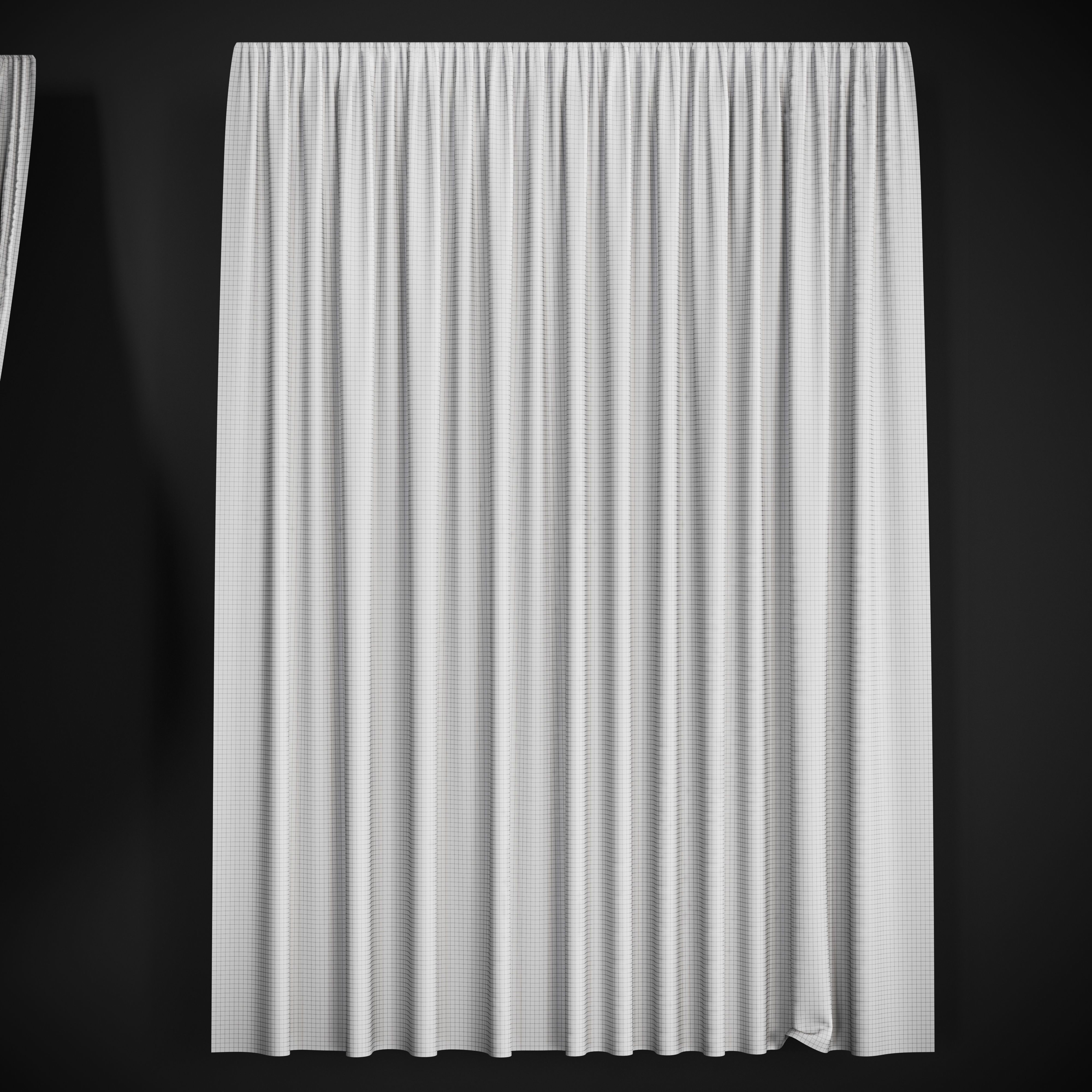 Curtains curtain 3D model_9