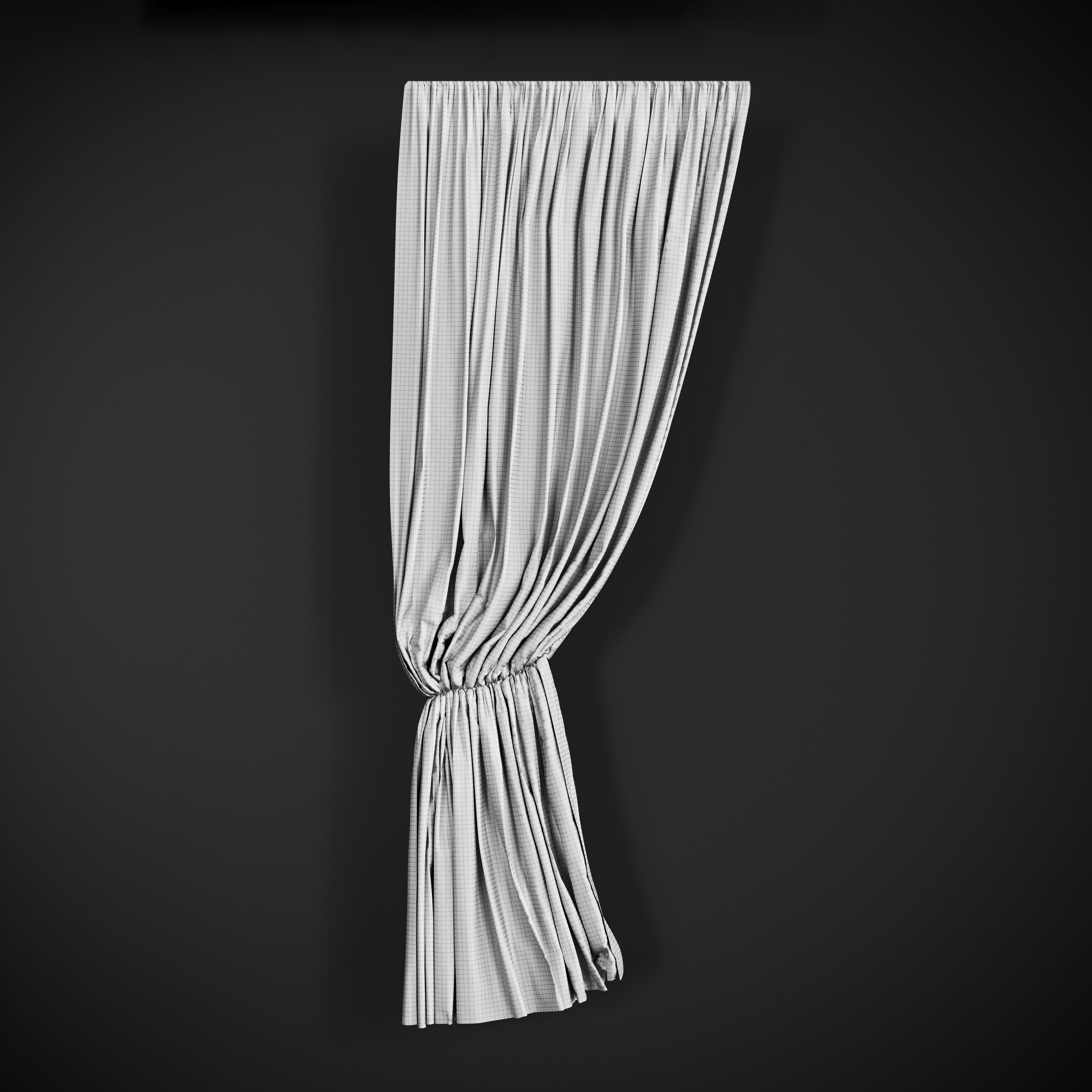 Curtains curtain 3D model_5