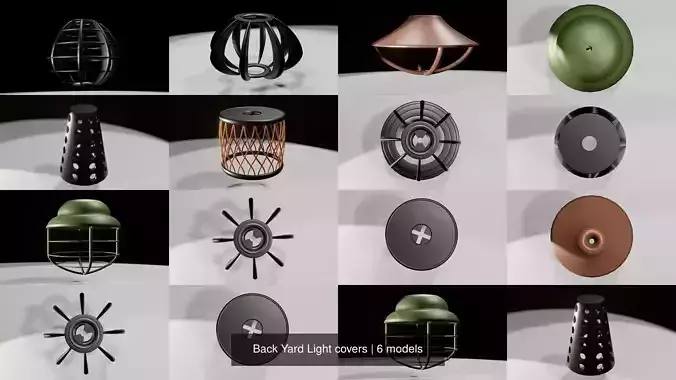 Back Yard Light covers 3D Model Collection