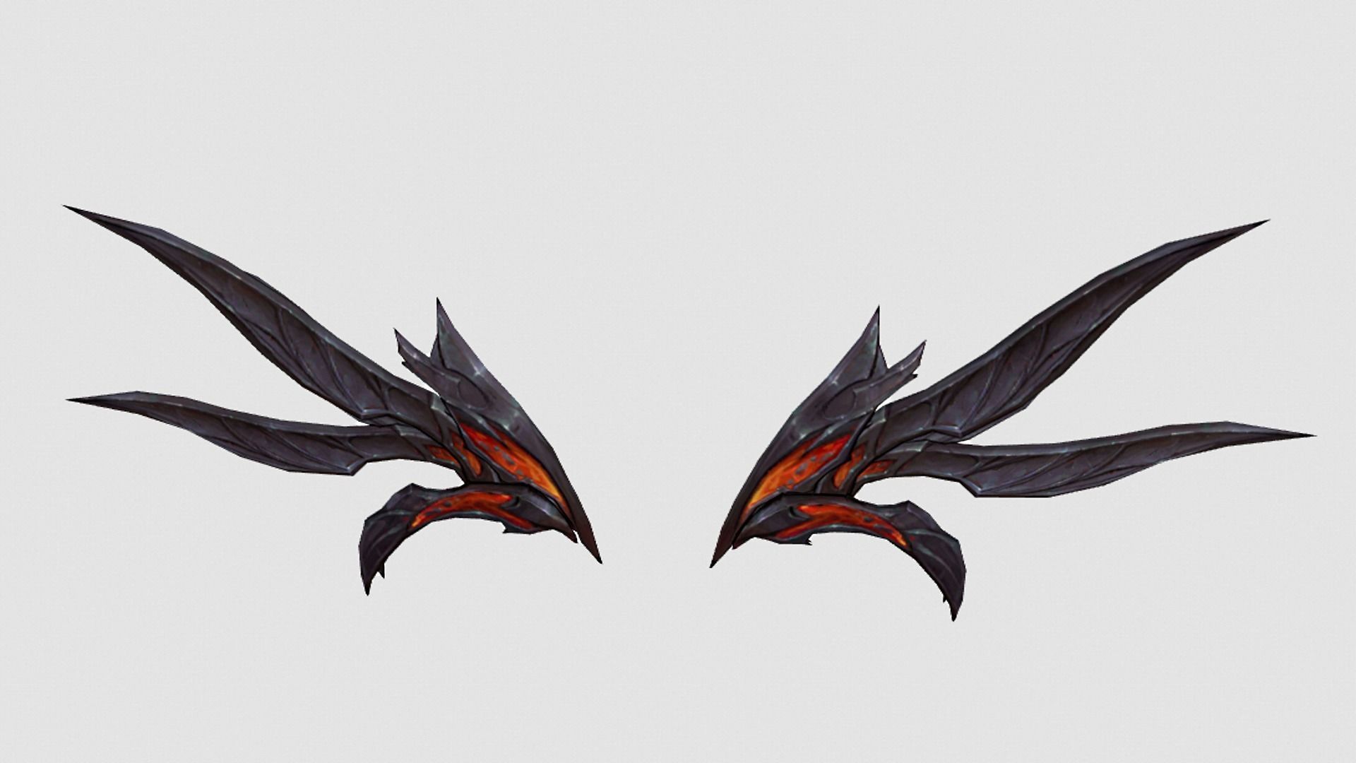 Futuristic Wing Low-poly 3D model_3