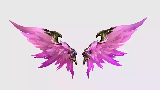 Futuristic Wing Low-poly 3D model