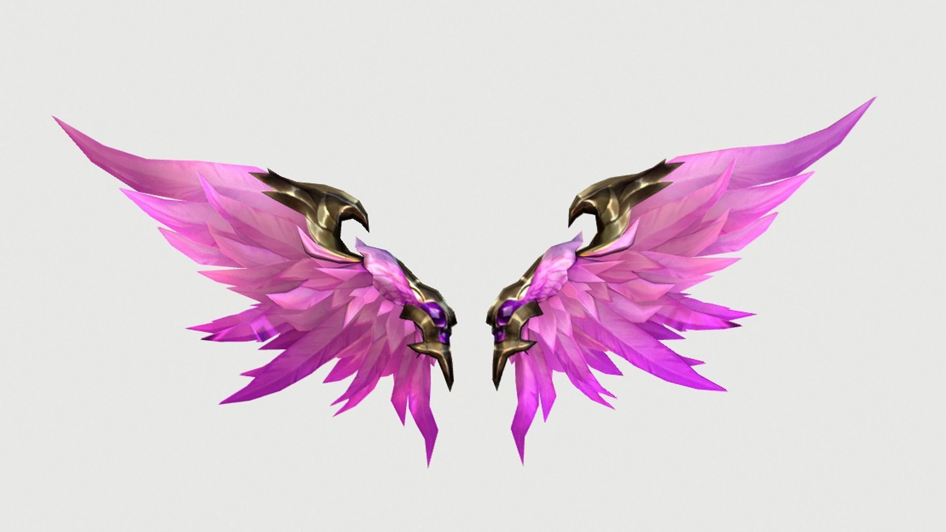 Futuristic Wing Low-poly 3D model_1