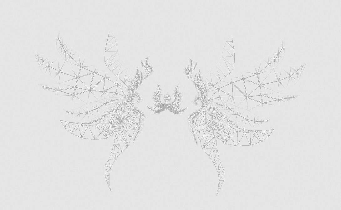 Futuristic Wing Low-poly 3D model_8