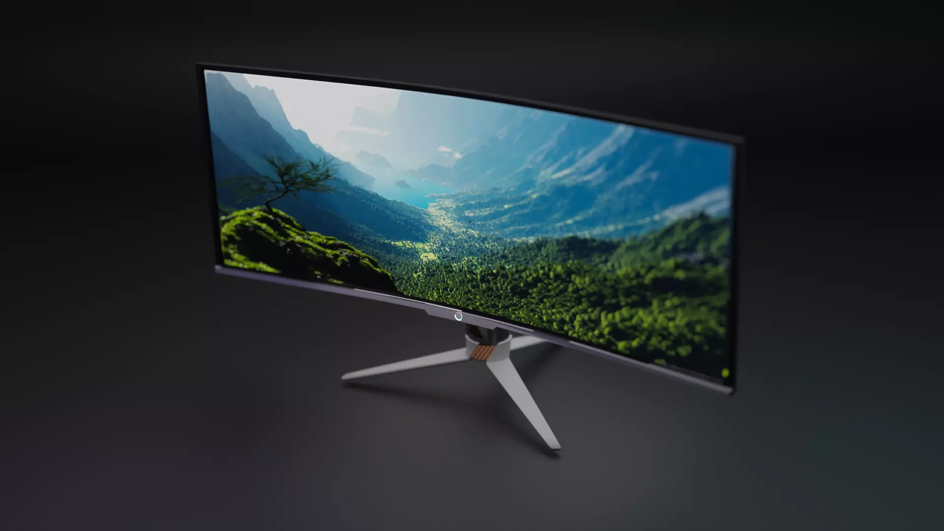 Asus Gaming Monitor 3D model_0