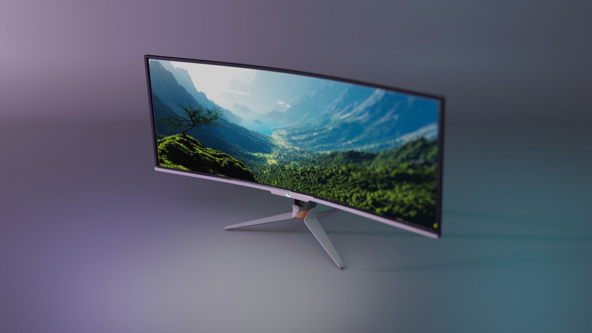 Asus Gaming Monitor 3D model_7