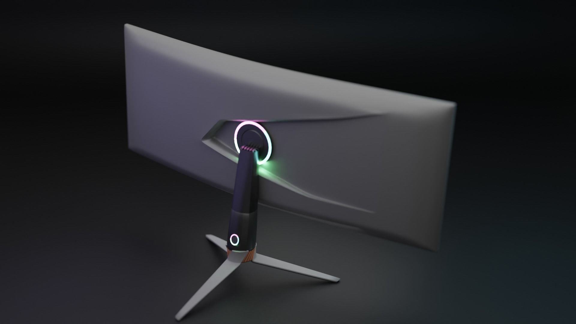 Asus Gaming Monitor 3D model_1