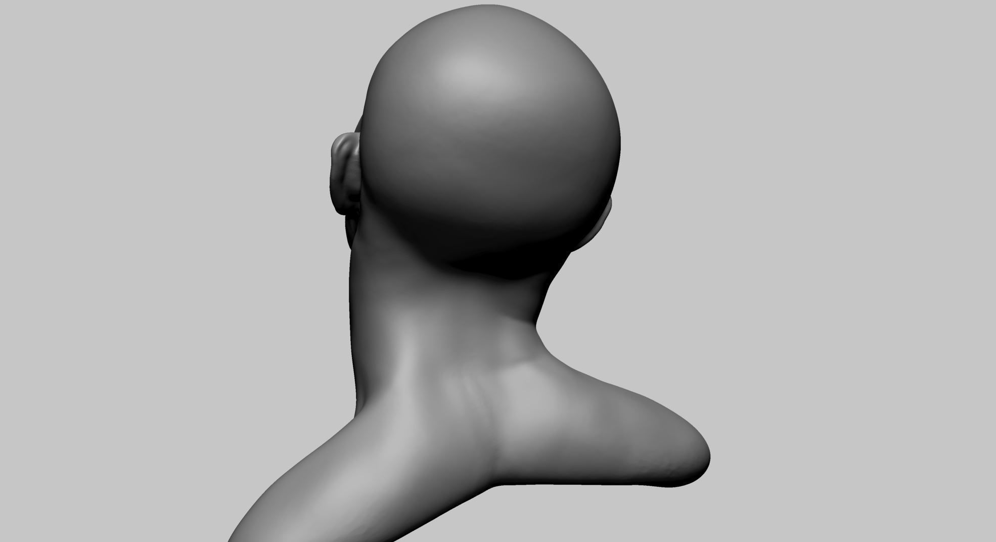 Male Head Movement 3D model_14
