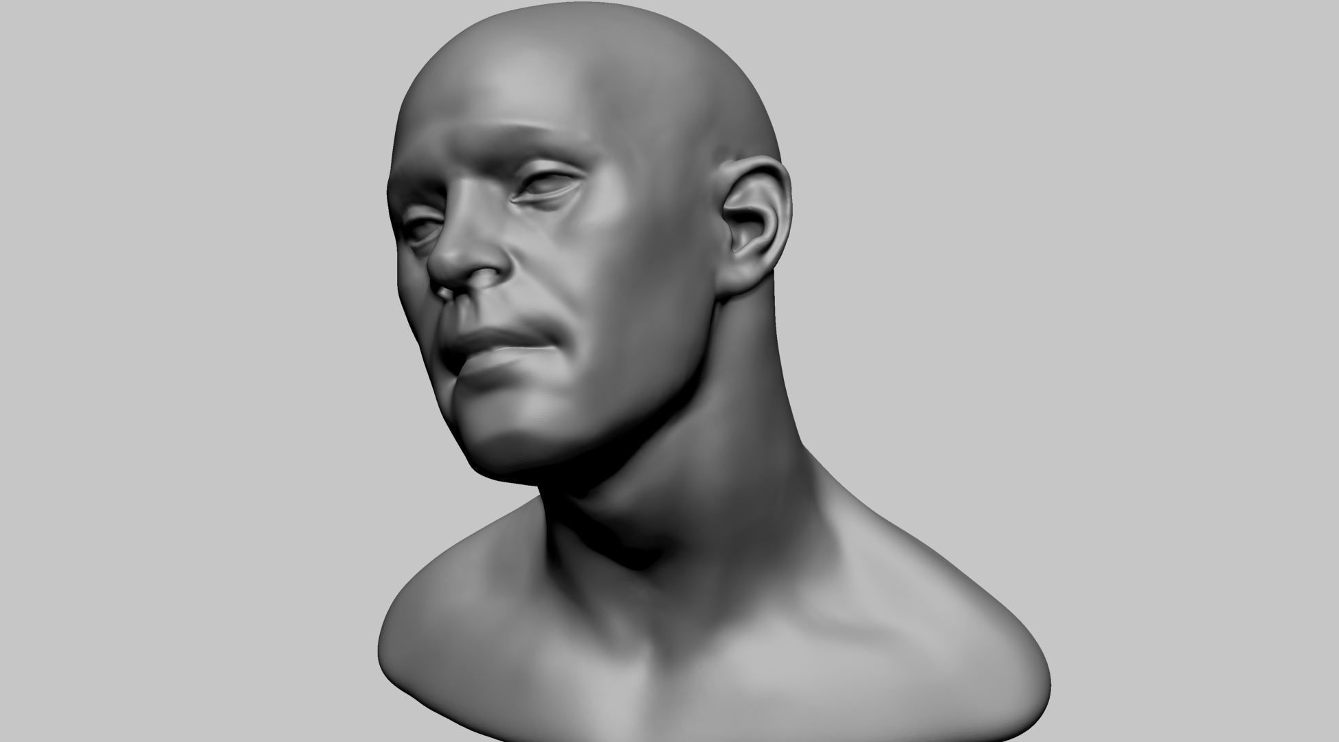 Male Head Movement 3D model_13