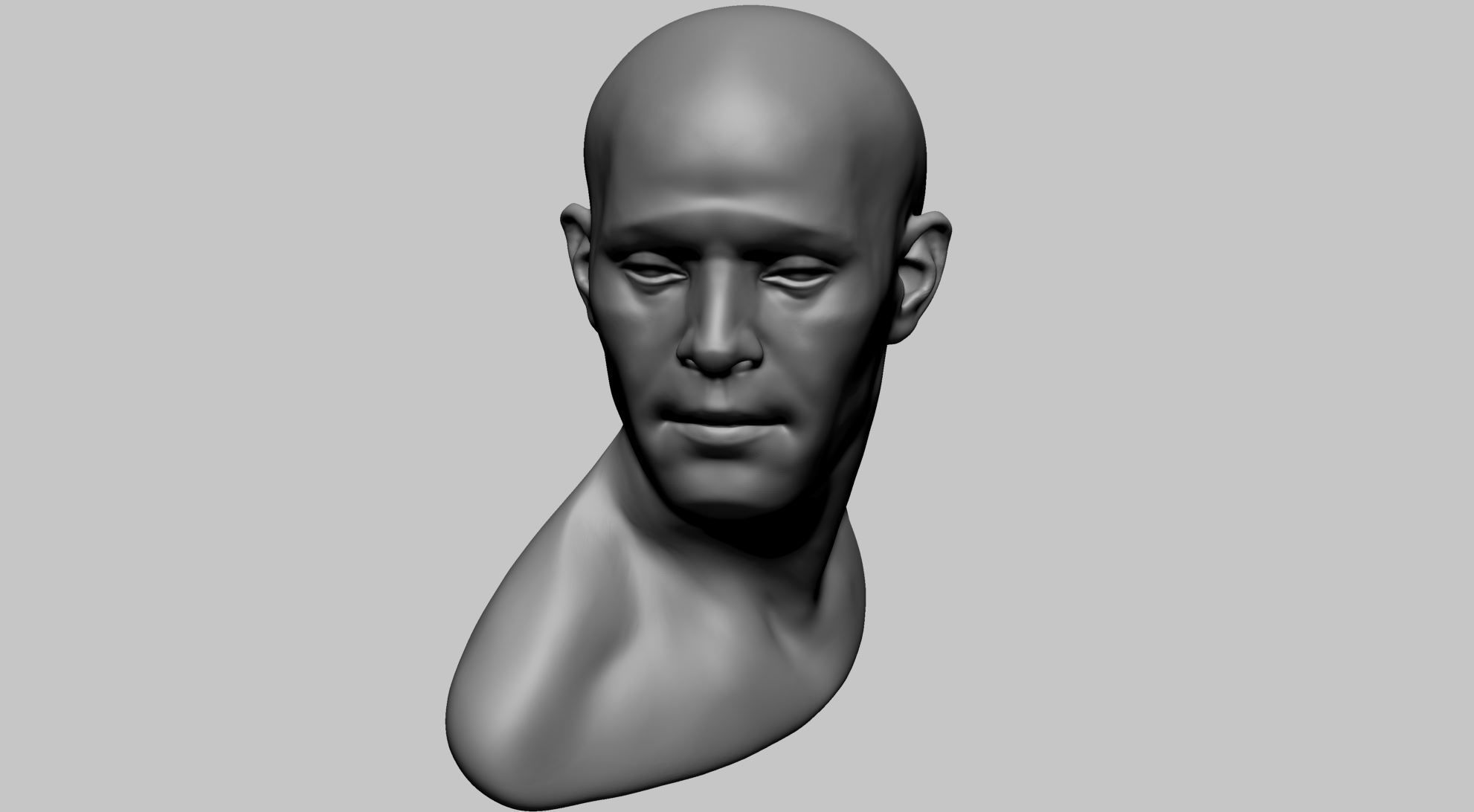 Male Head Movement 3D model_7