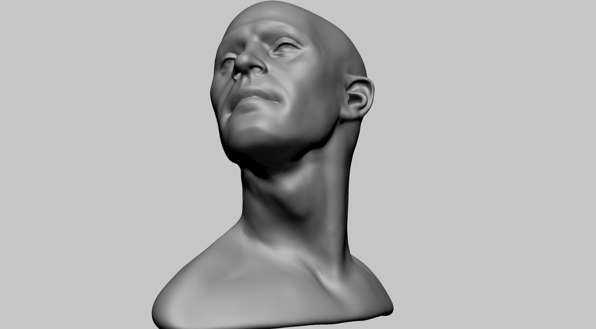 Male Head Movement 3D model_11