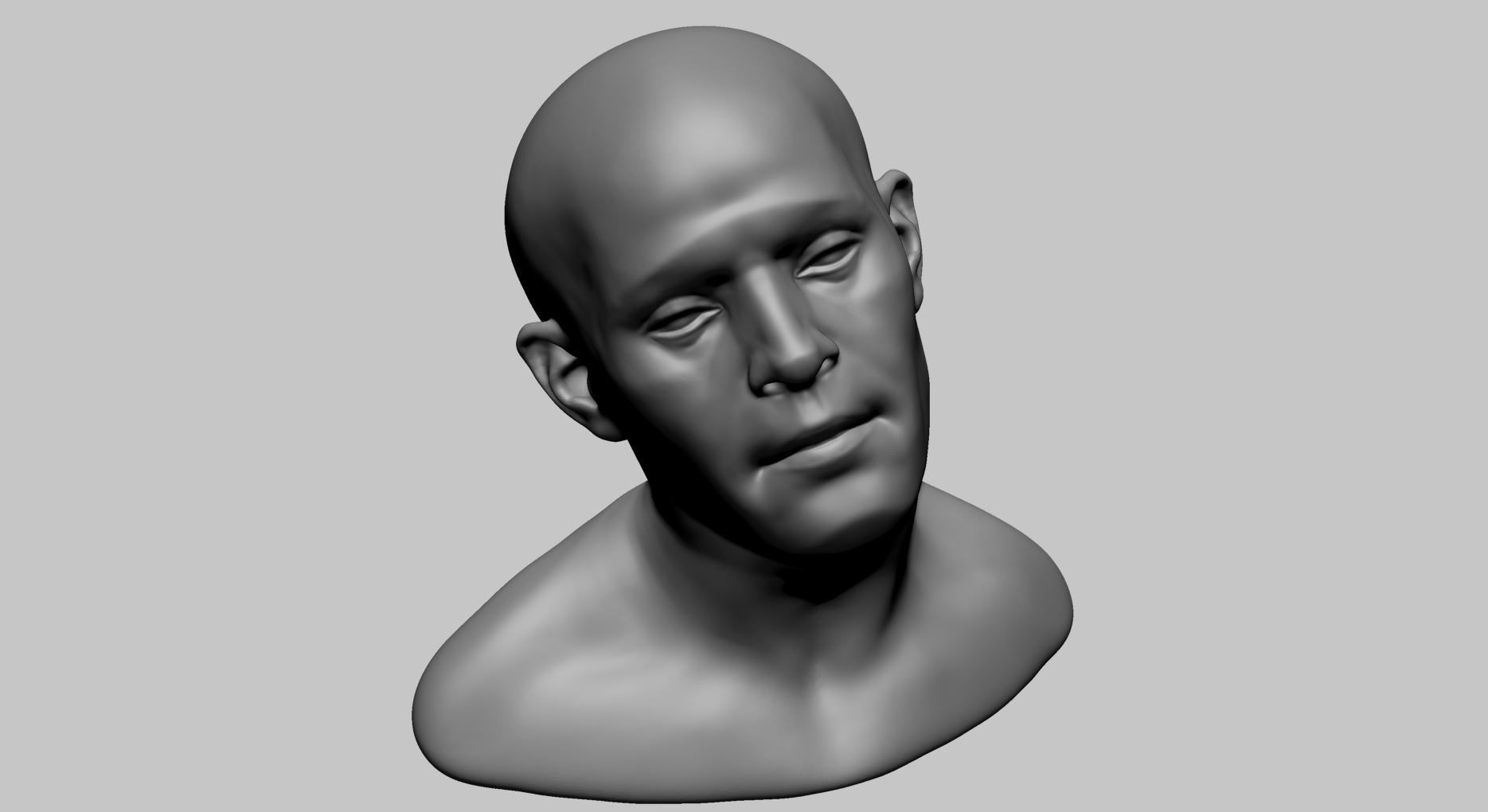 Male Head Movement 3D model_15