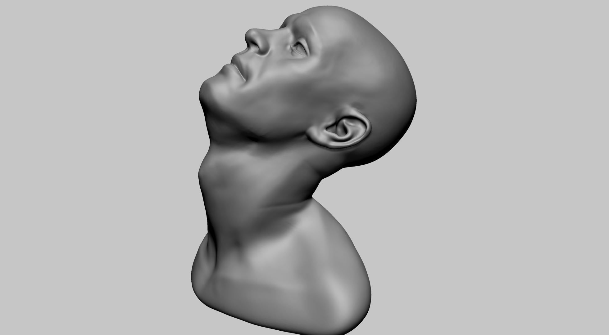 Male Head Movement 3D model_6