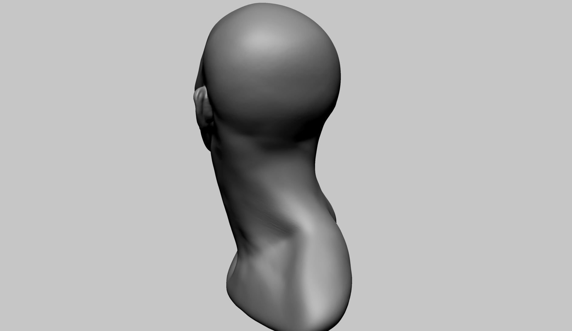 Male Head Movement 3D model_9