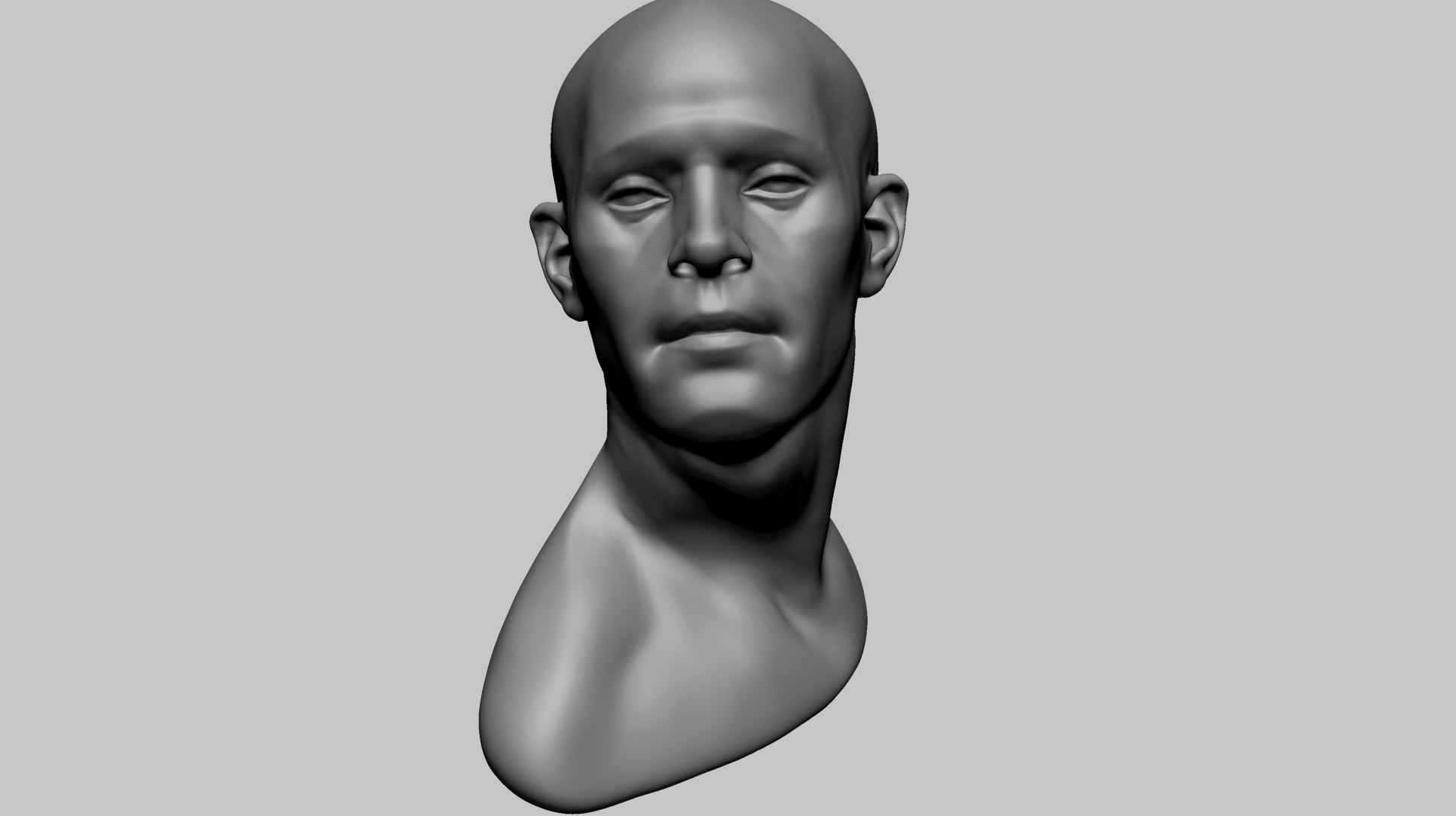 Male Head Movement 3D model_3