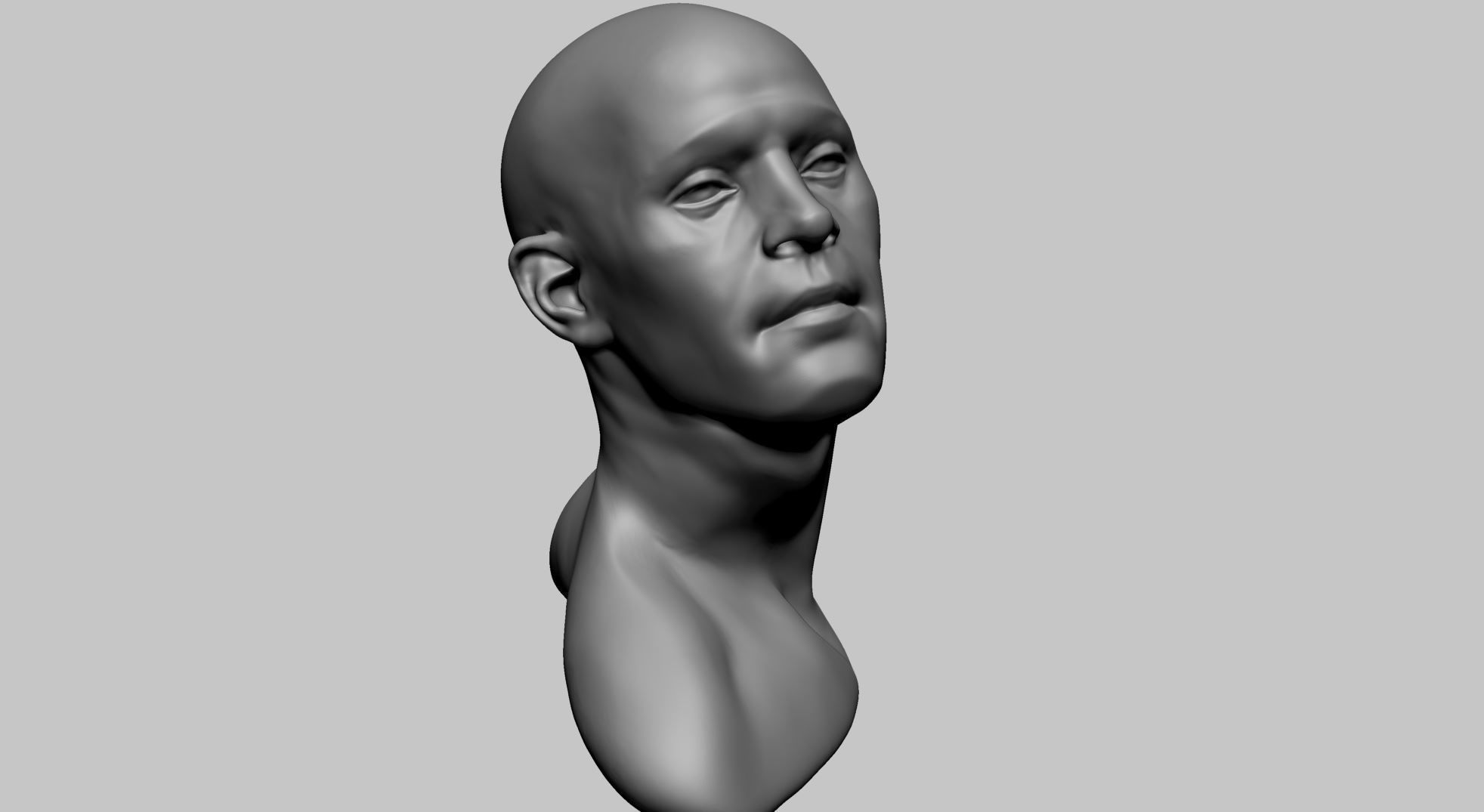 Male Head Movement 3D model_12