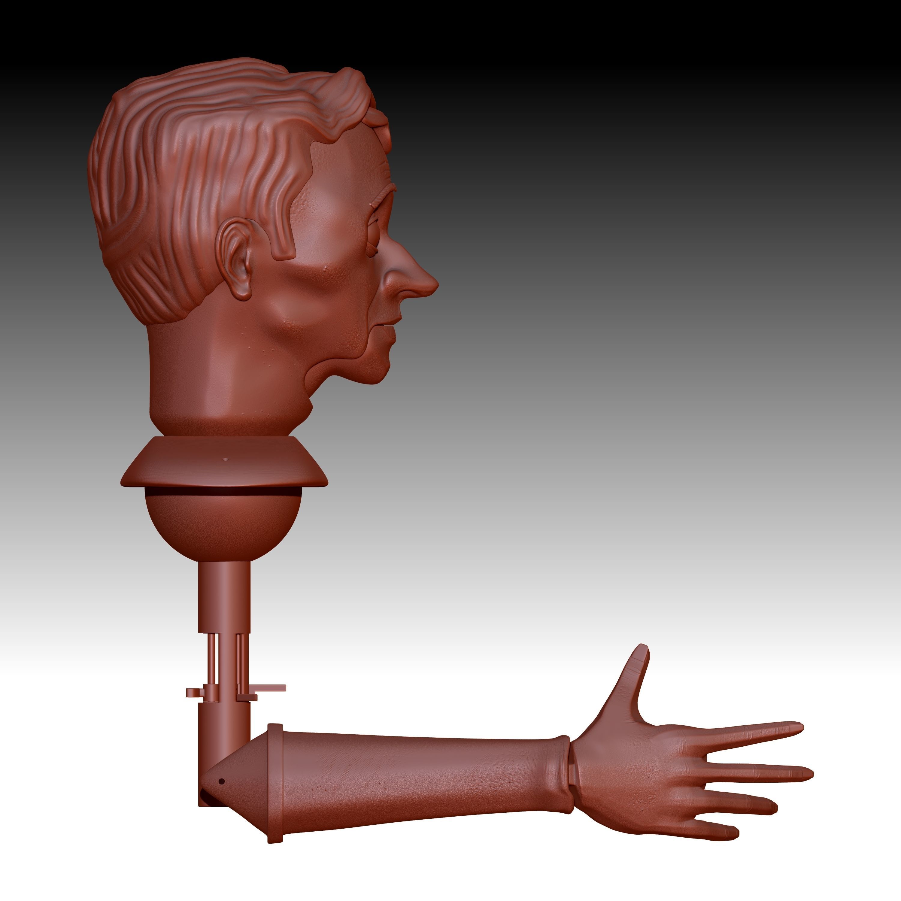 BETA Titere de Varilla 003 Rod Puppet 003 Free 3D print model_8