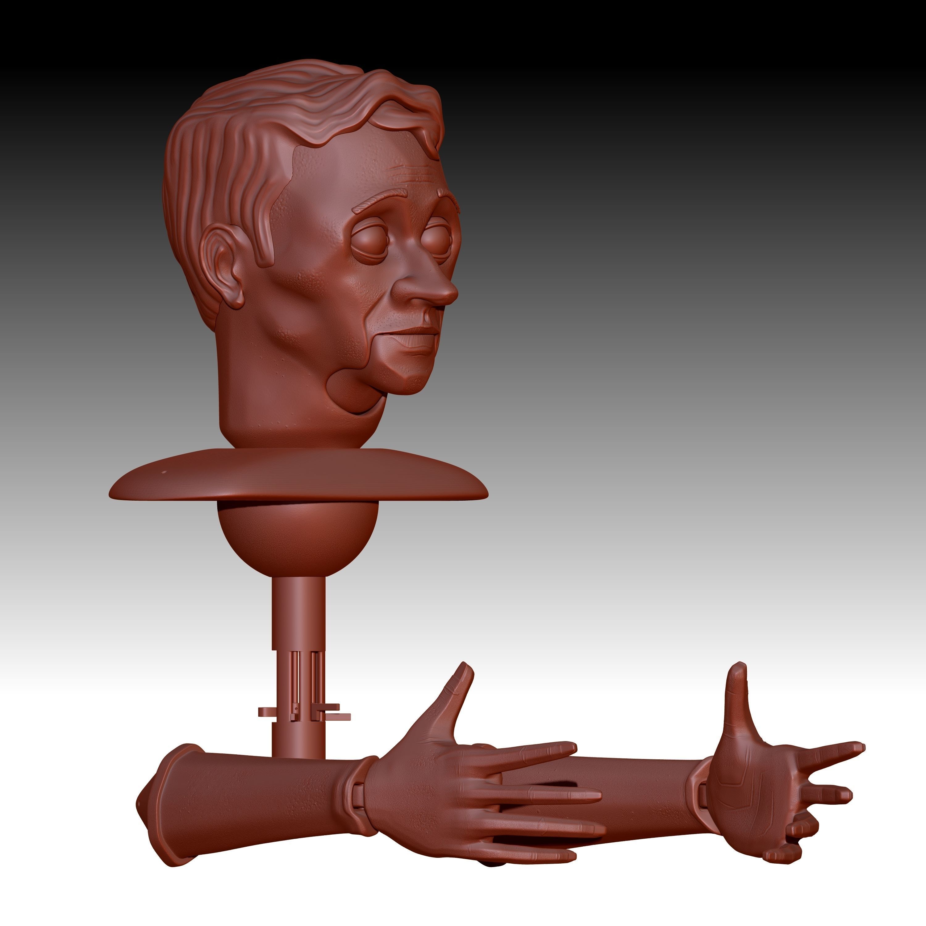 BETA Titere de Varilla 003 Rod Puppet 003 Free 3D print model_9