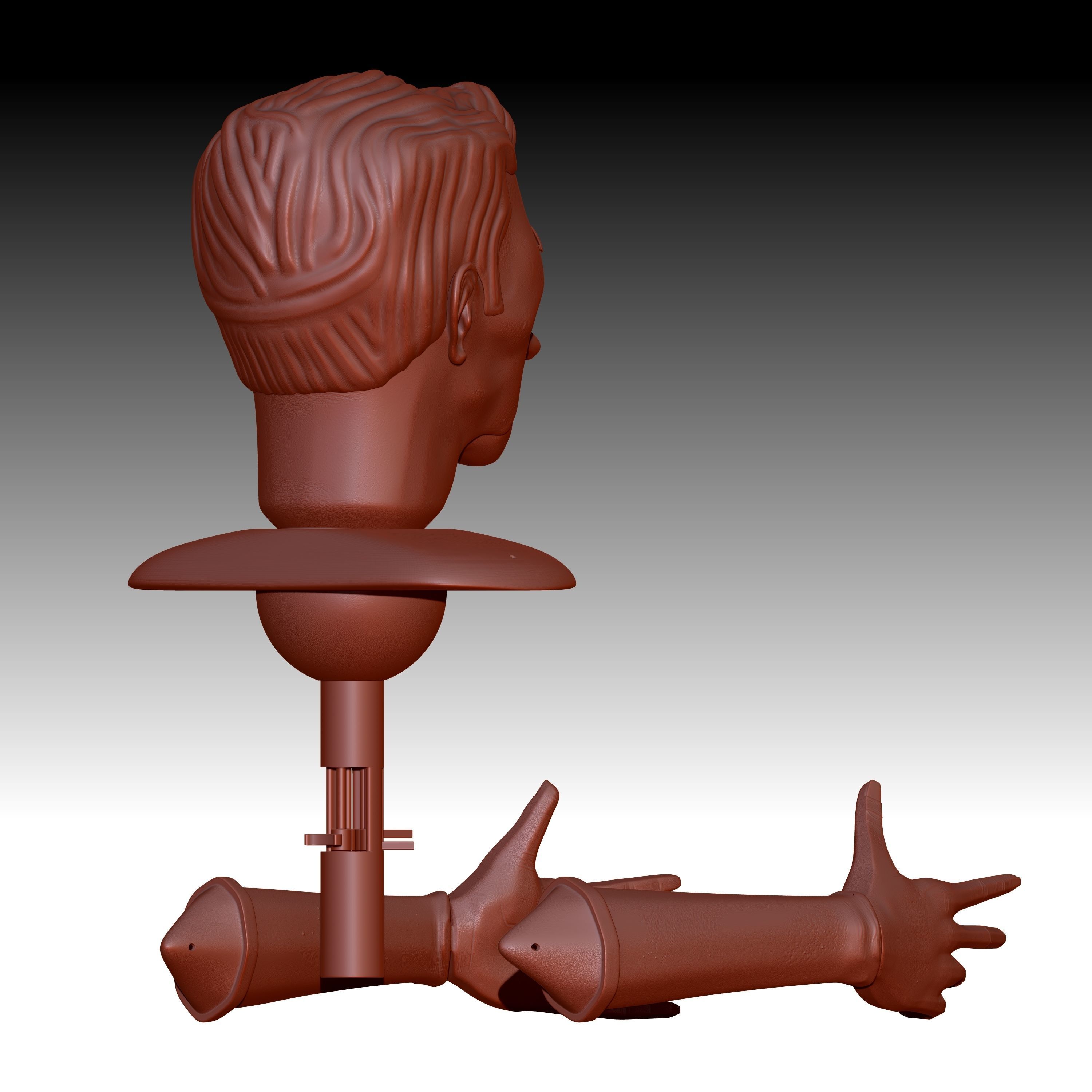 BETA Titere de Varilla 003 Rod Puppet 003 Free 3D print model_7