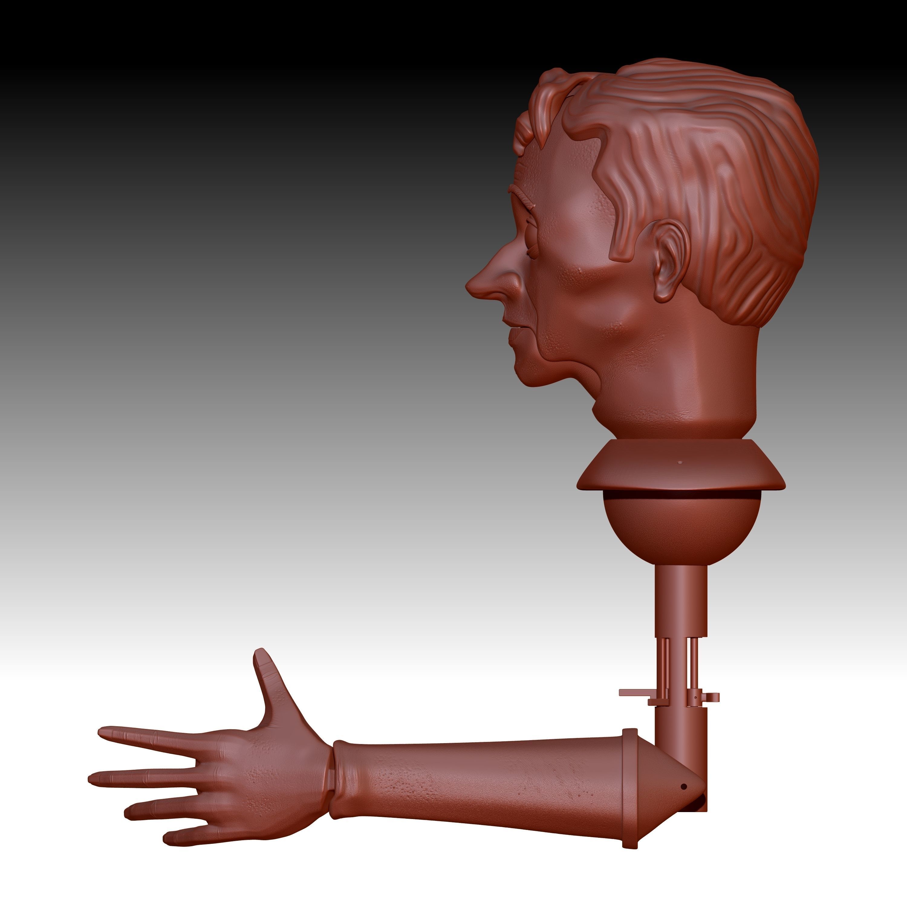 BETA Titere de Varilla 003 Rod Puppet 003 Free 3D print model_4